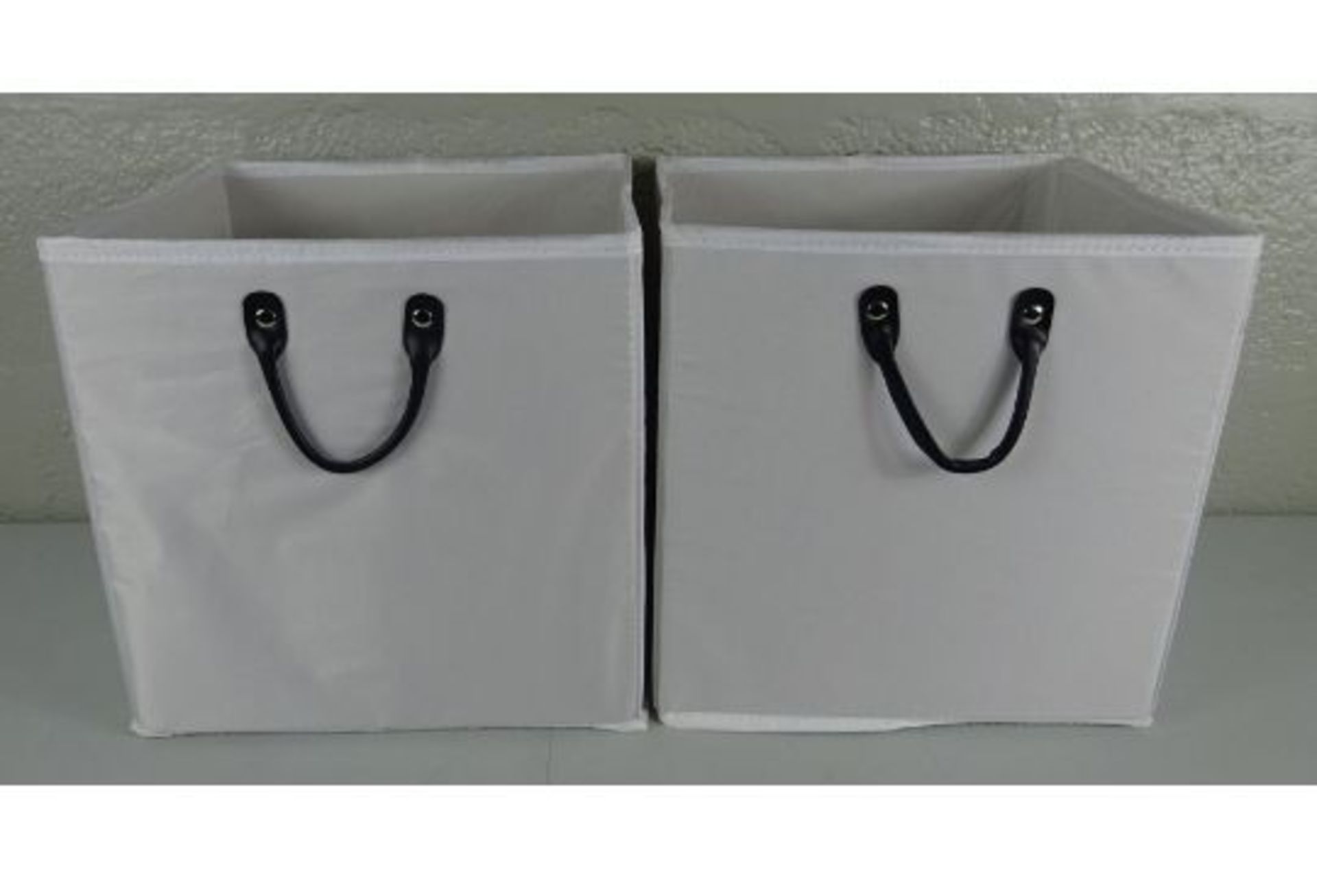 X2 WHITE STORAGE BOXES