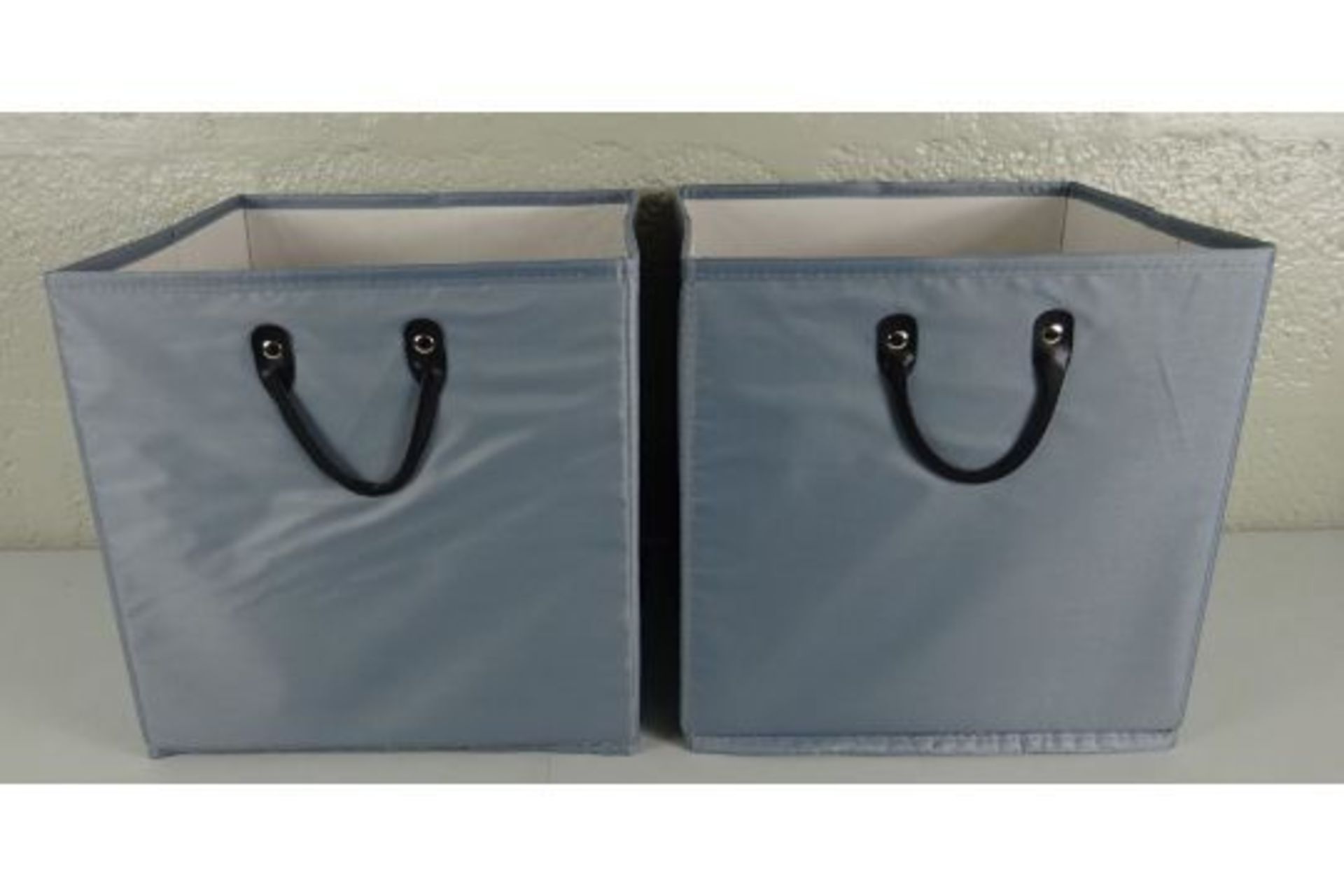 X2 GREY STORAGE BOXES