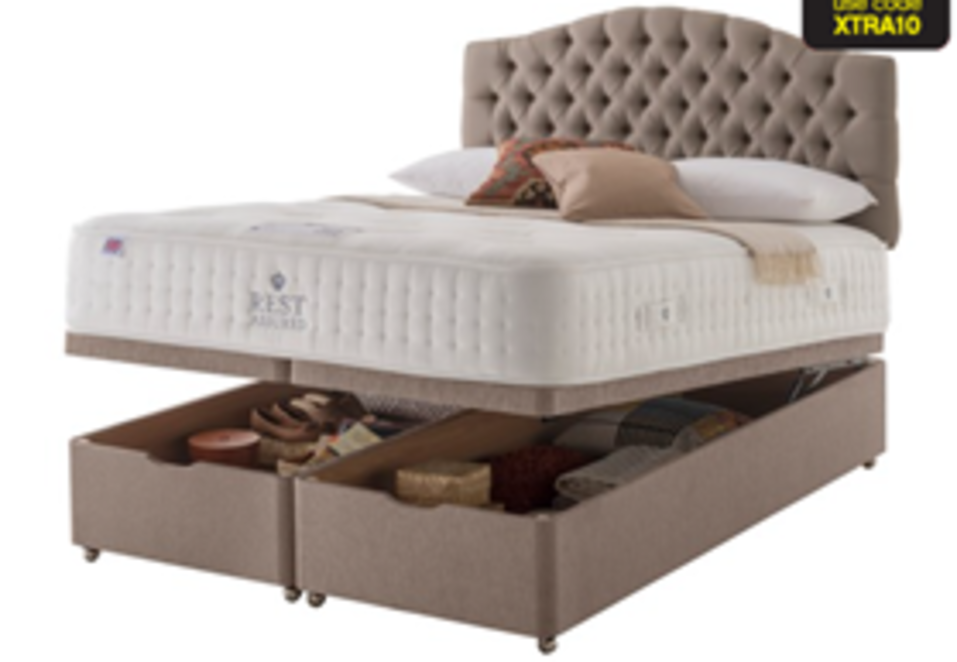Carpet Right Ex-Display 5ft Rest Assured Windsor Ottoman Bed & Headboard|RRP £2399|