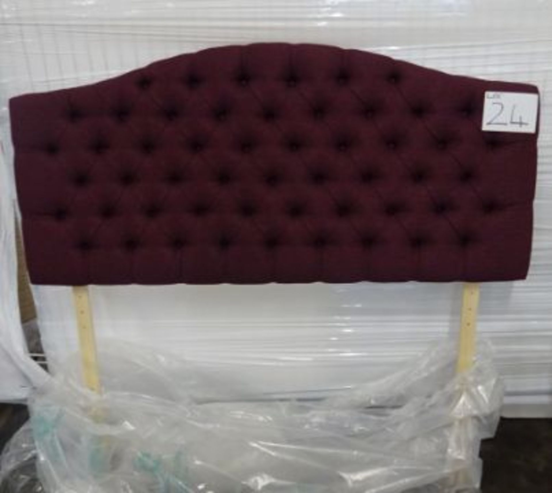 Carpet Right Ex-Display 5ft Rest assured Hampton Headboard Damson|RRP £299| - Image 2 of 2