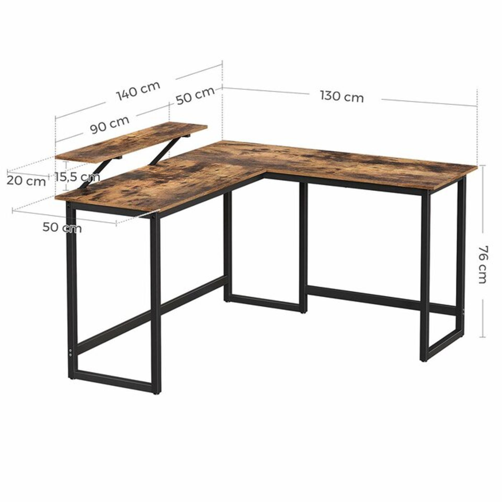 Dillingham L-Shape Desk - RRP £143.99 - Image 2 of 2