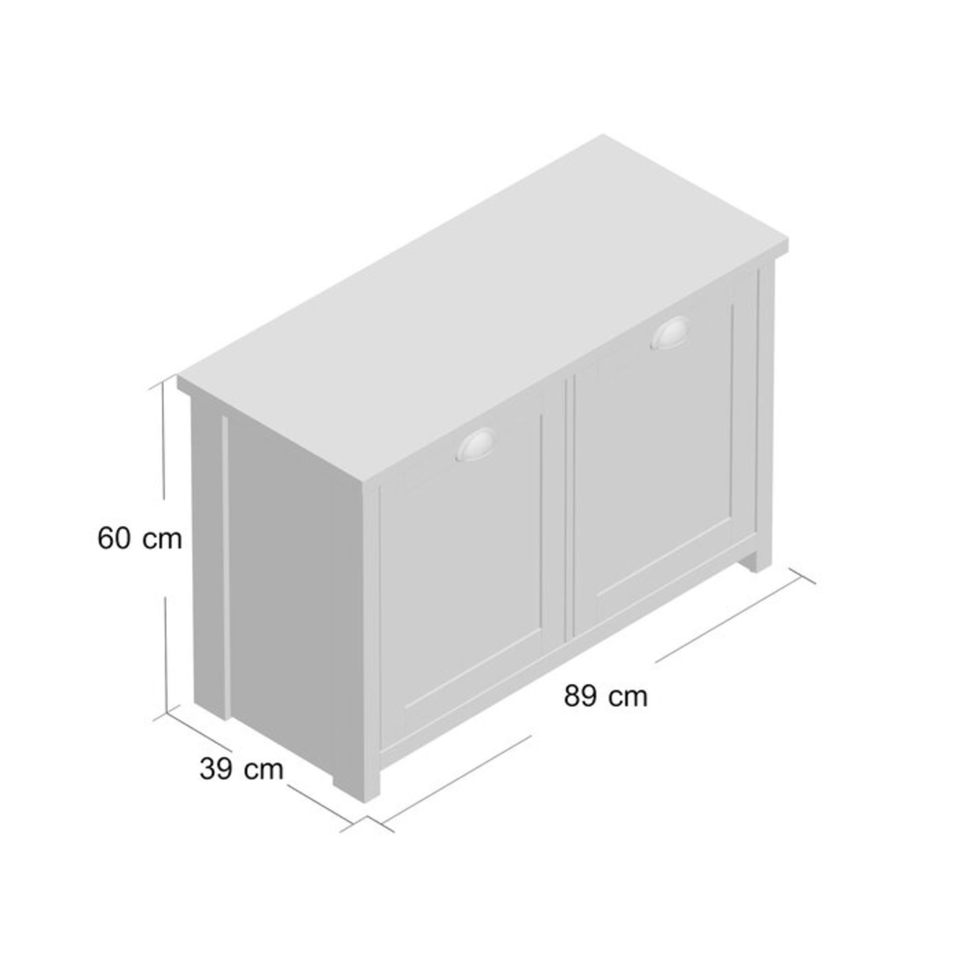 Kerry 10 Pair Shoe Storage Cabinet - RRP £123.75 - Image 2 of 2