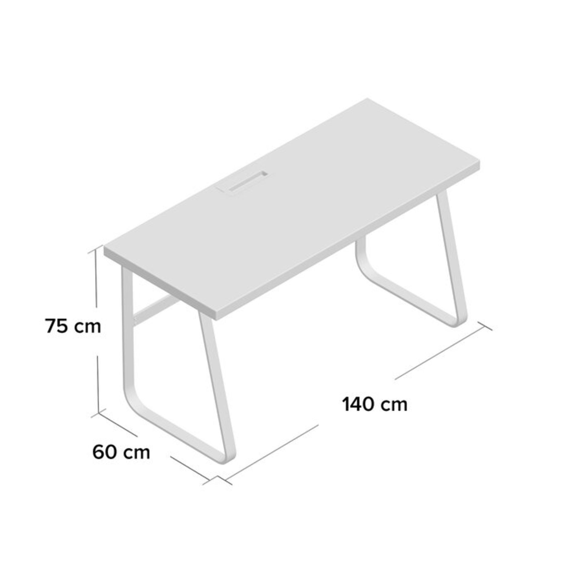 Aquarius Writing Desk - RRP £239.99 - Image 2 of 2