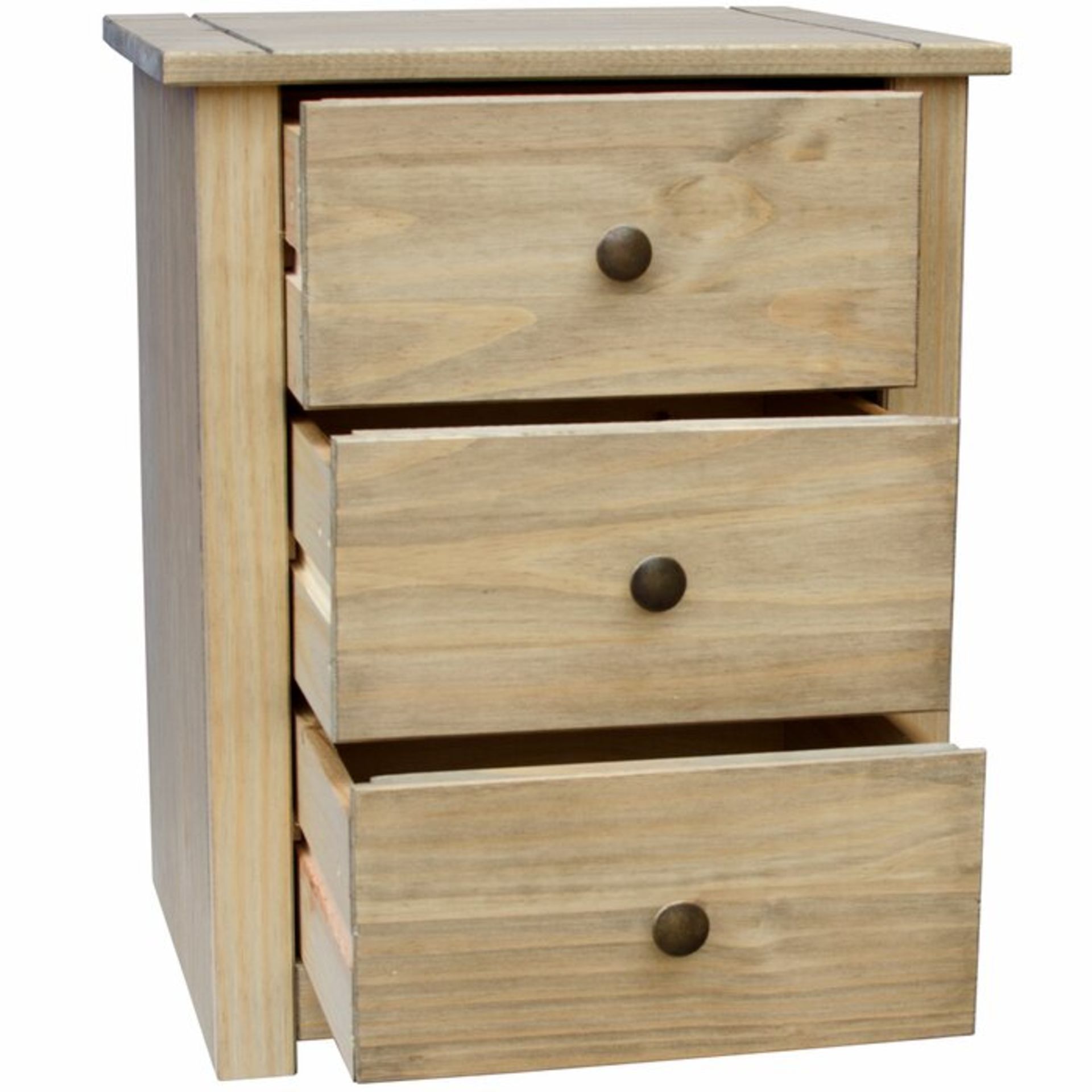 Weiss 3 Drawer Bedside Table - RRP £73.99 - Image 2 of 2