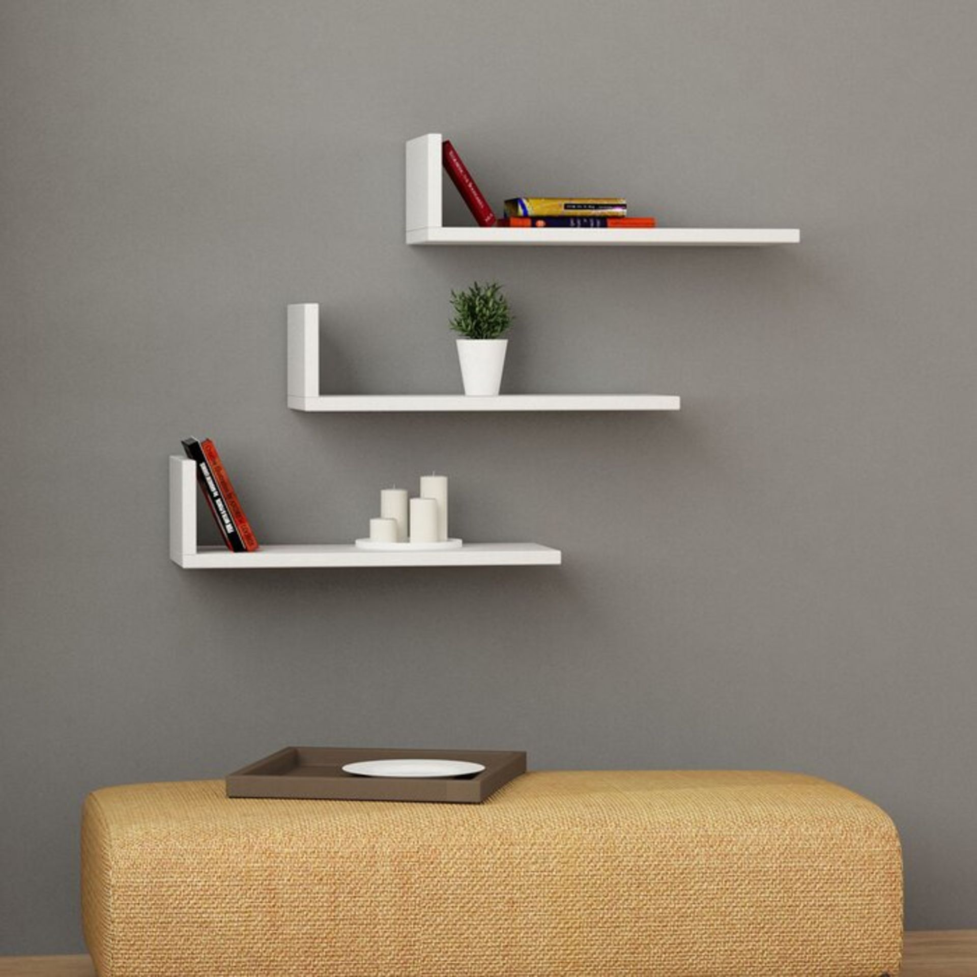 Wall Shelf (Set of 3) - RRP £49.00 - Image 2 of 2