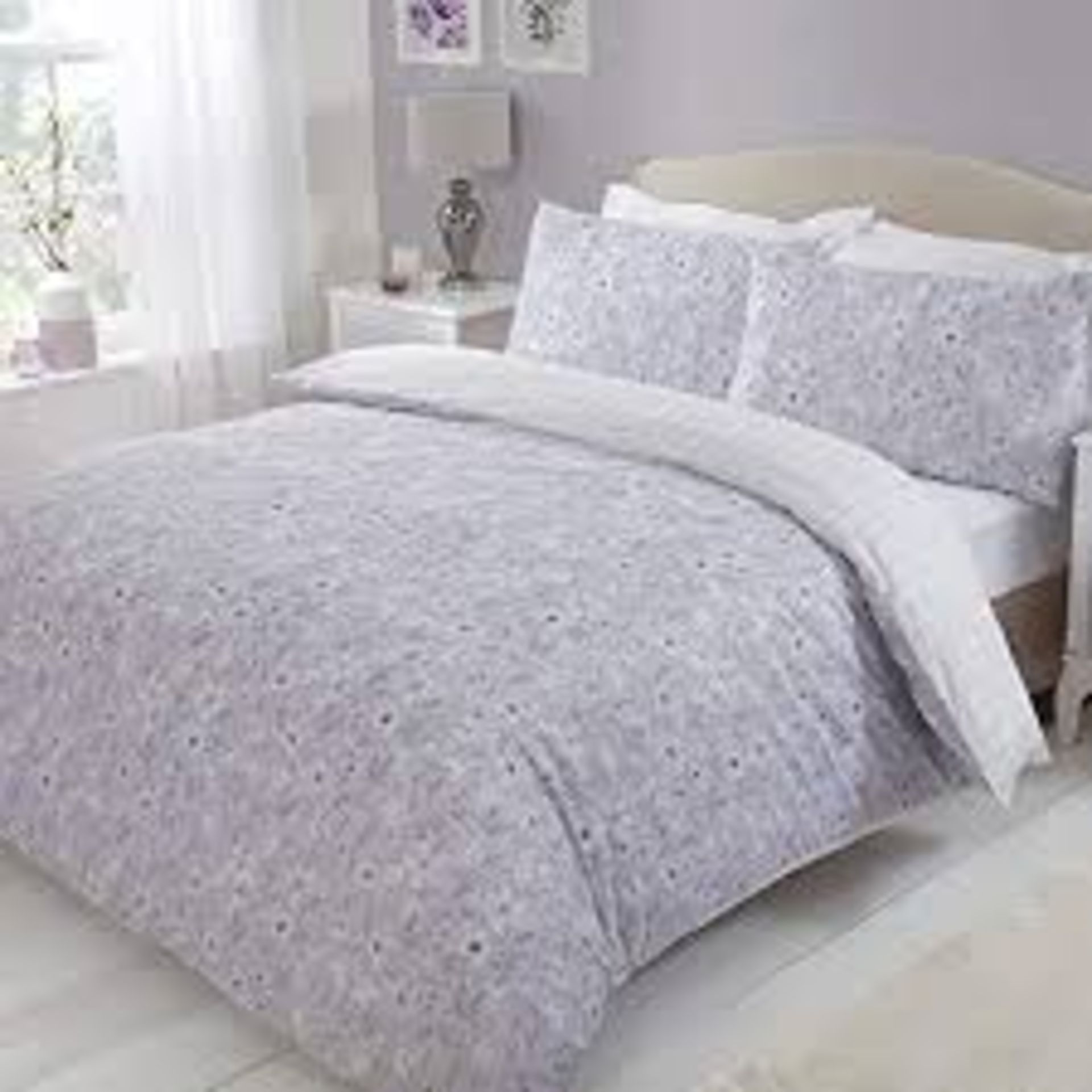 Scattered Sketch Floral Grey Bedding - RRP £20.50