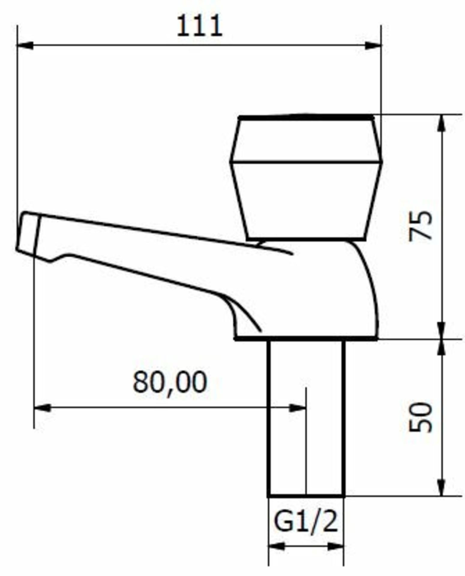 Adamczyk Pillar Tap with Waste - RRP £15.15 - Image 3 of 3