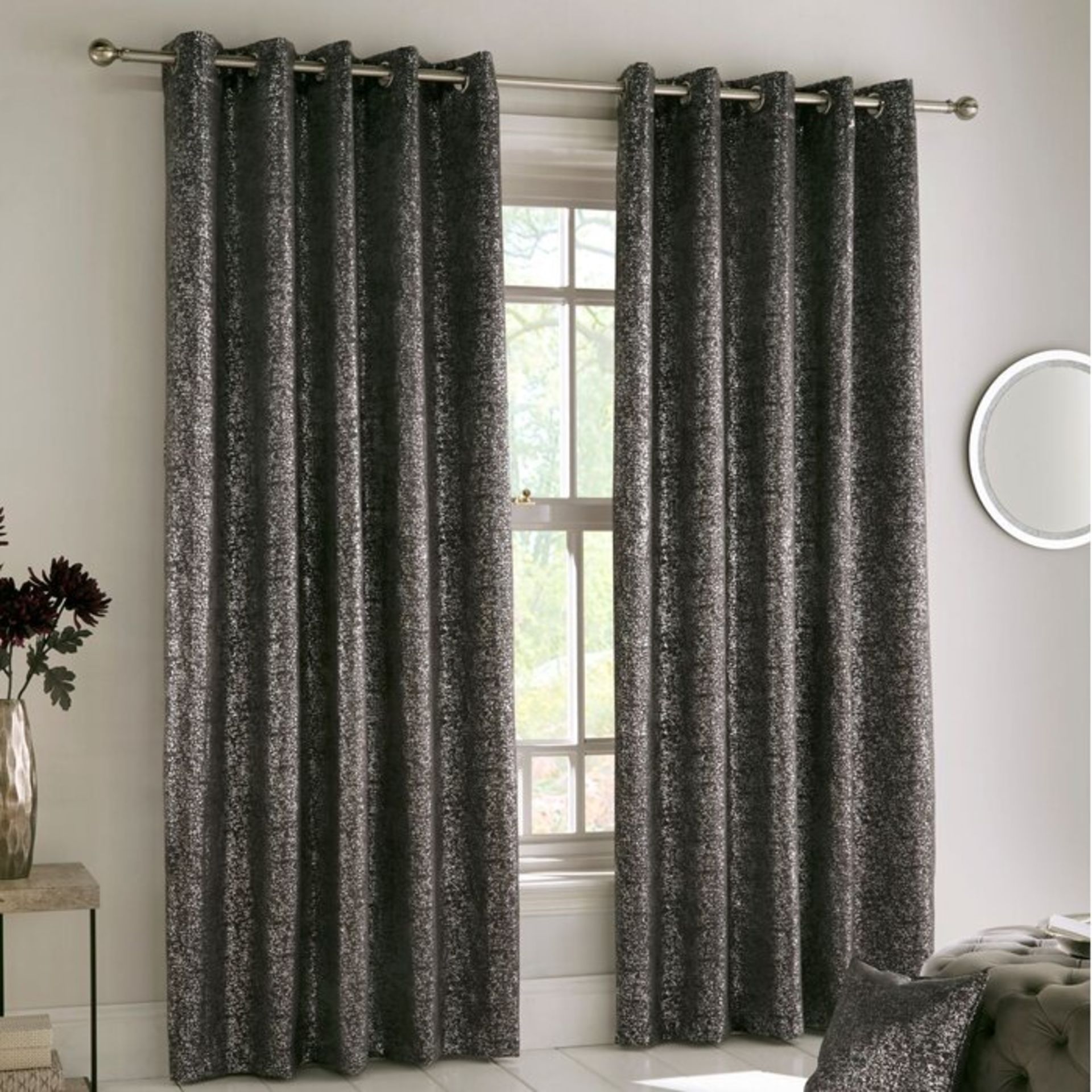 Vasquez Halo Eyelet Room Darkening Thermal Curtains - RRP £71.99