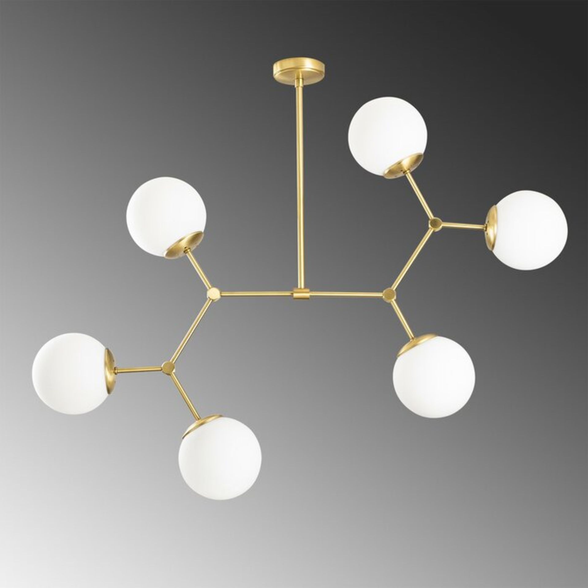 Pablo 6-Light Sputnik Chandelier - RRP £204.99 - Image 2 of 2