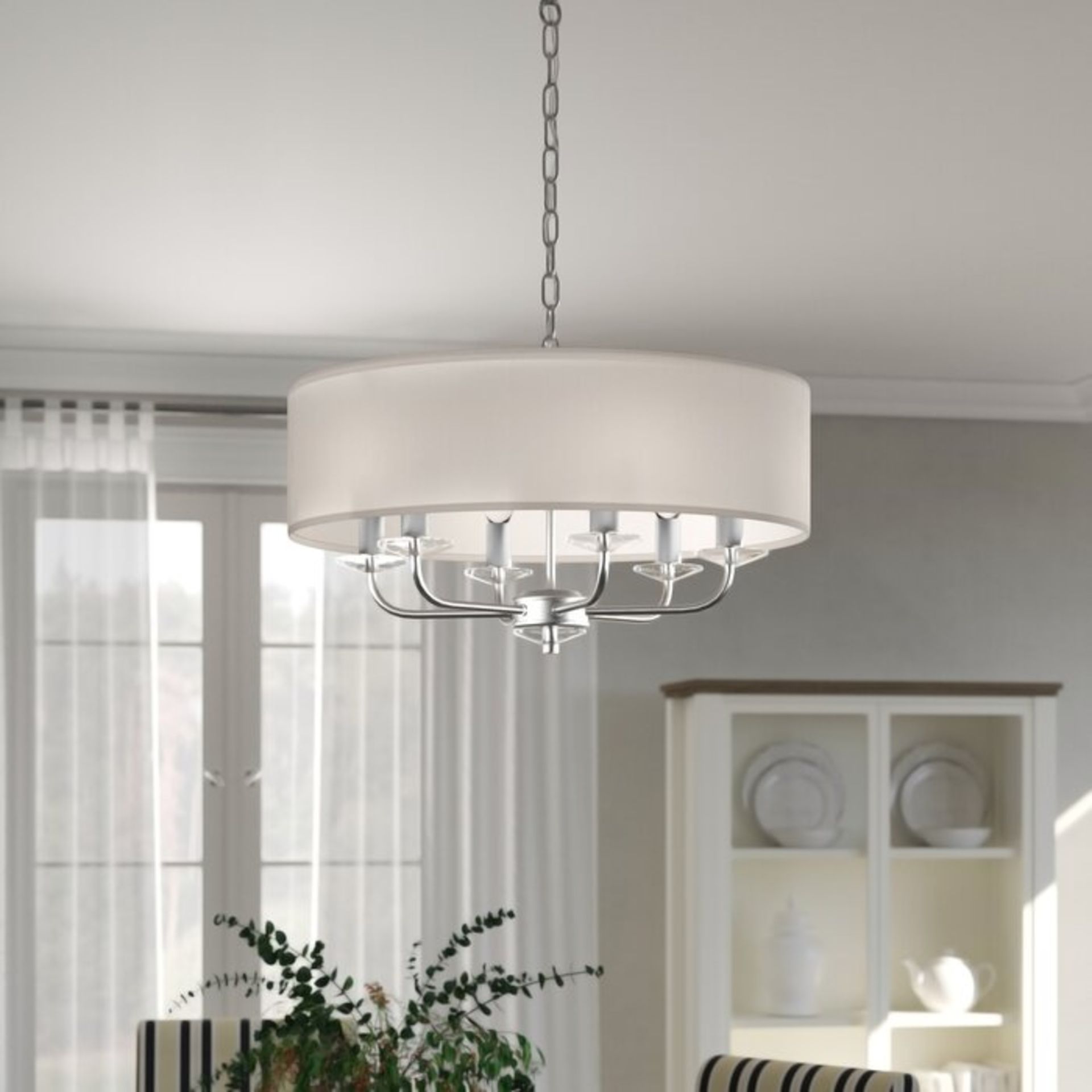 Basilia 6-Light Drum Chandelier - RRP £234.00 - Image 2 of 2