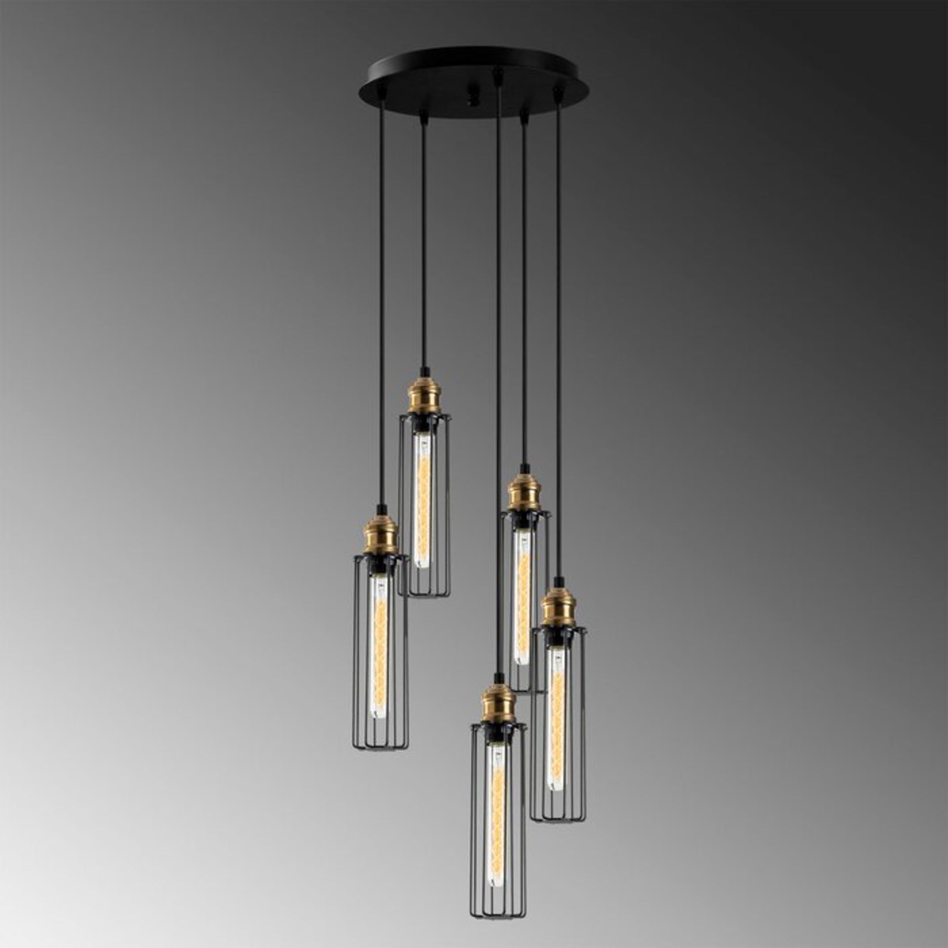 Mitre 5-Light Cluster Geometric Pendant - RRP £103.99