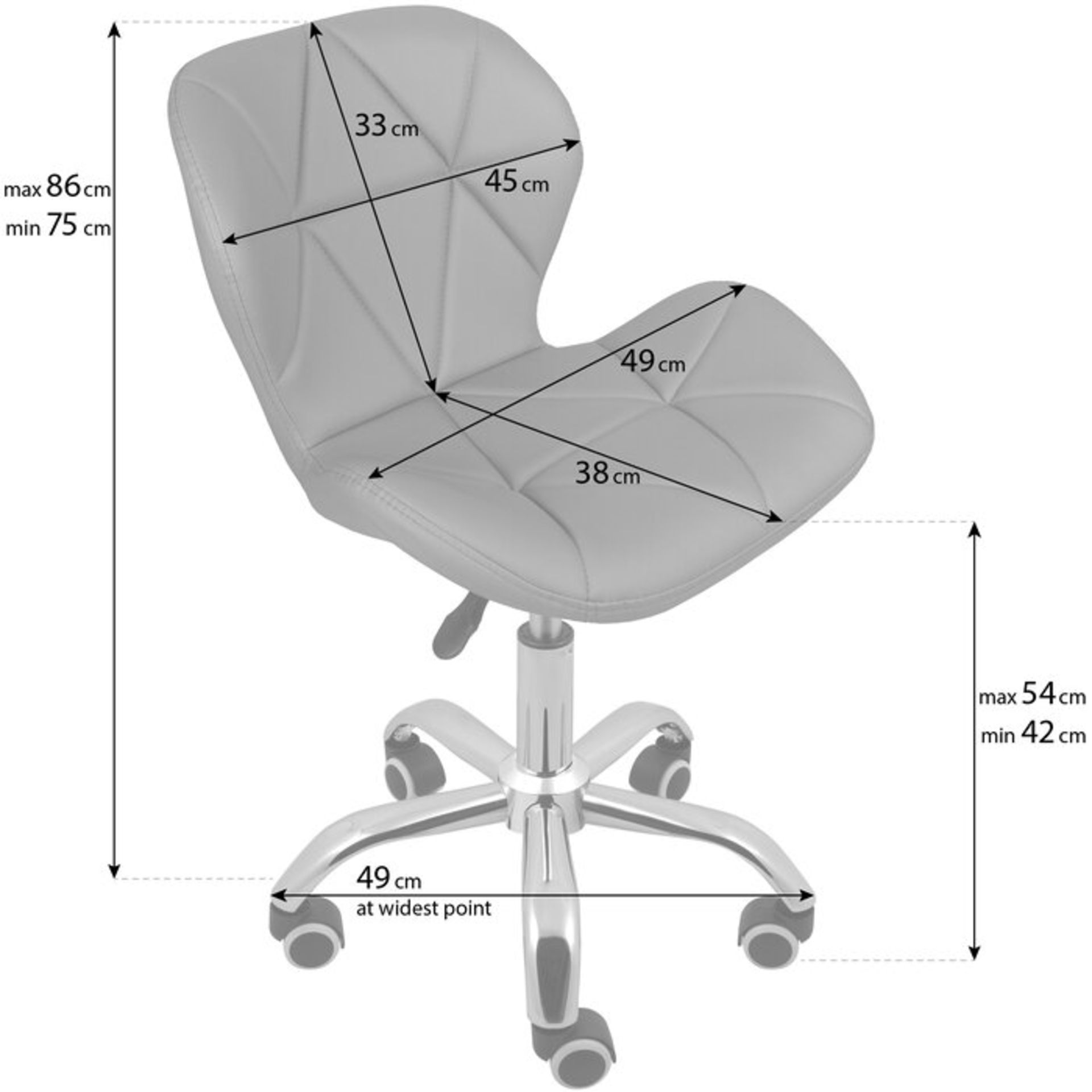 Reuven Desk Chair - RRP £59.99 - Image 3 of 3