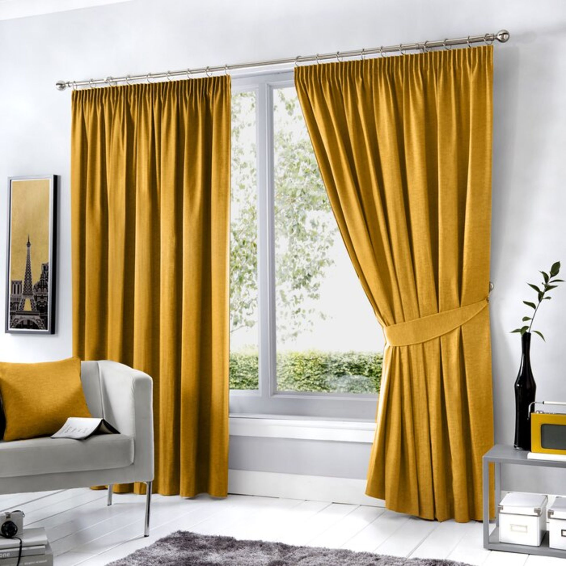 Coleraine Pencil Pleat Blackout Thermal Curtains - RRP £120.00