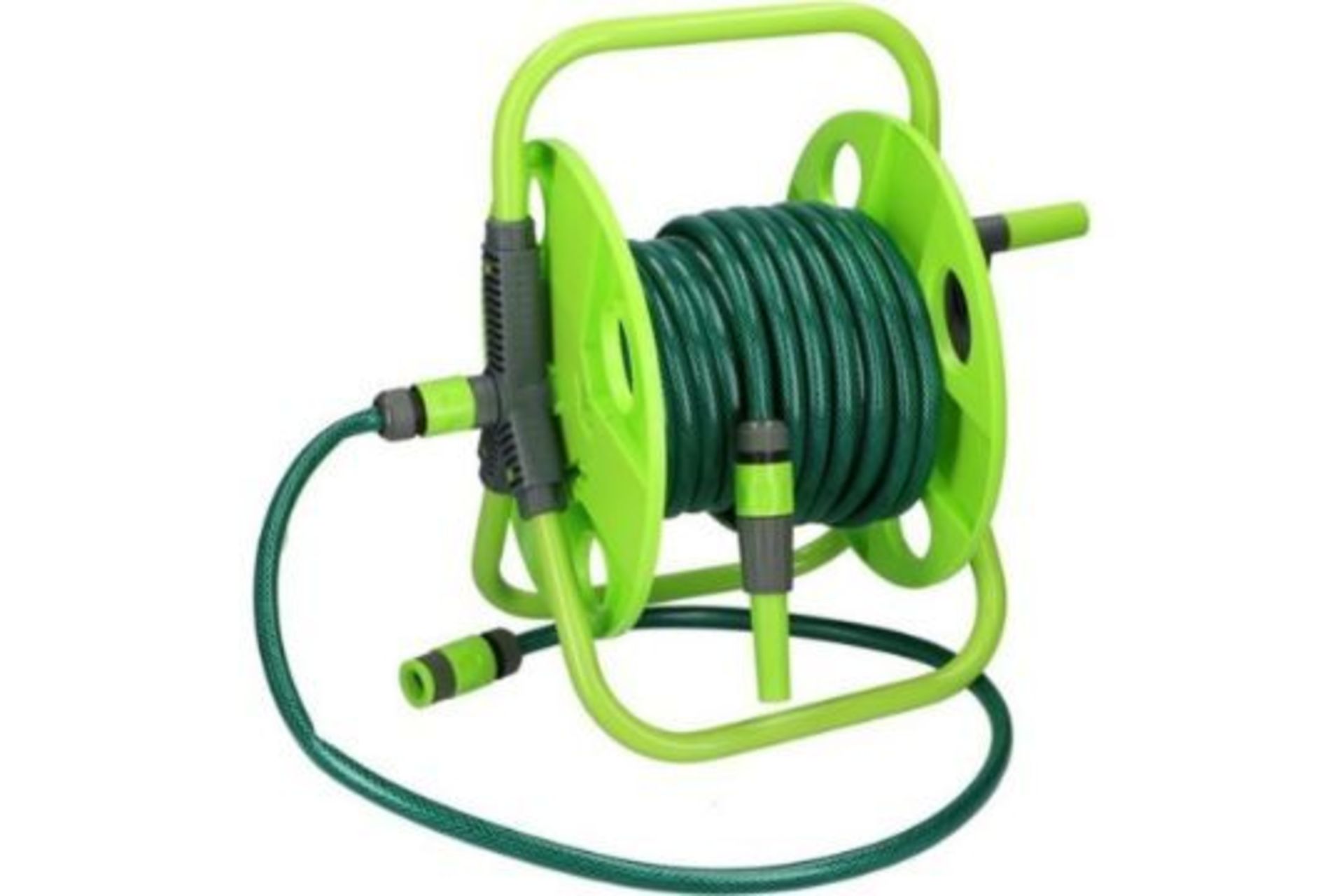 BRAND NEW KINZO 15M HOSE AND REEL WITH ATTACTMENTS - Image 2 of 2