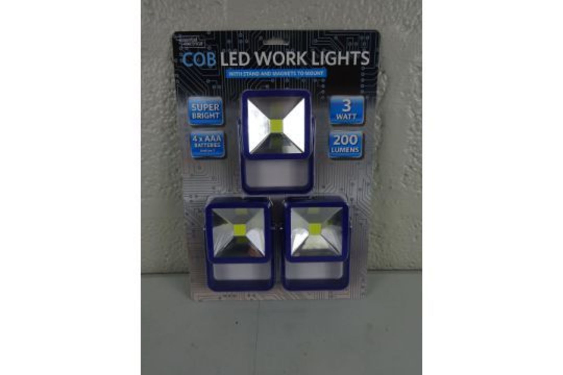 BRAND NEW 3 PACK COB LED WORK LIGHTS