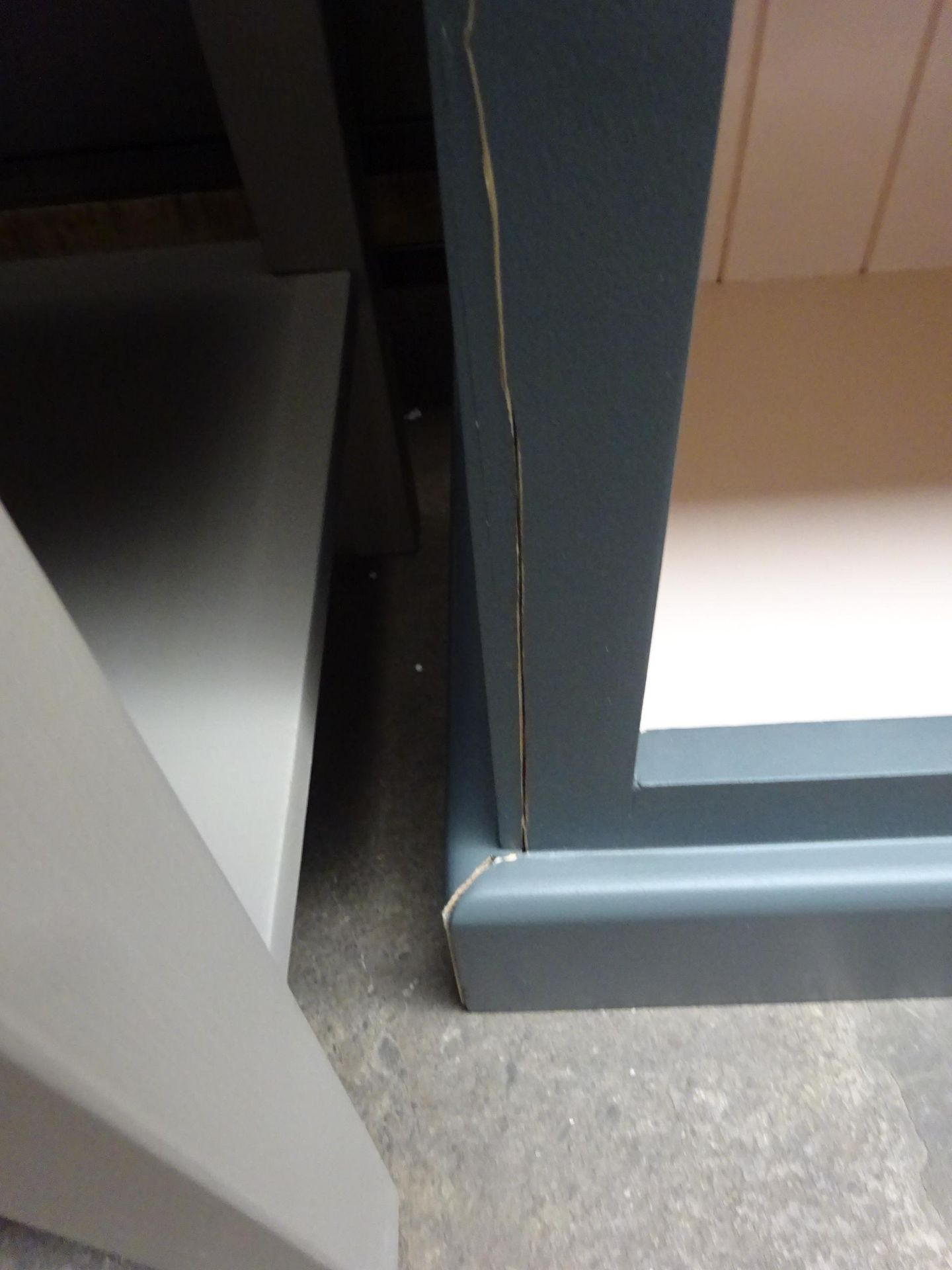 Damaged Petite Bookcase - Grey & Blush RRP £525.00 (bottom cracked) - Image 2 of 3