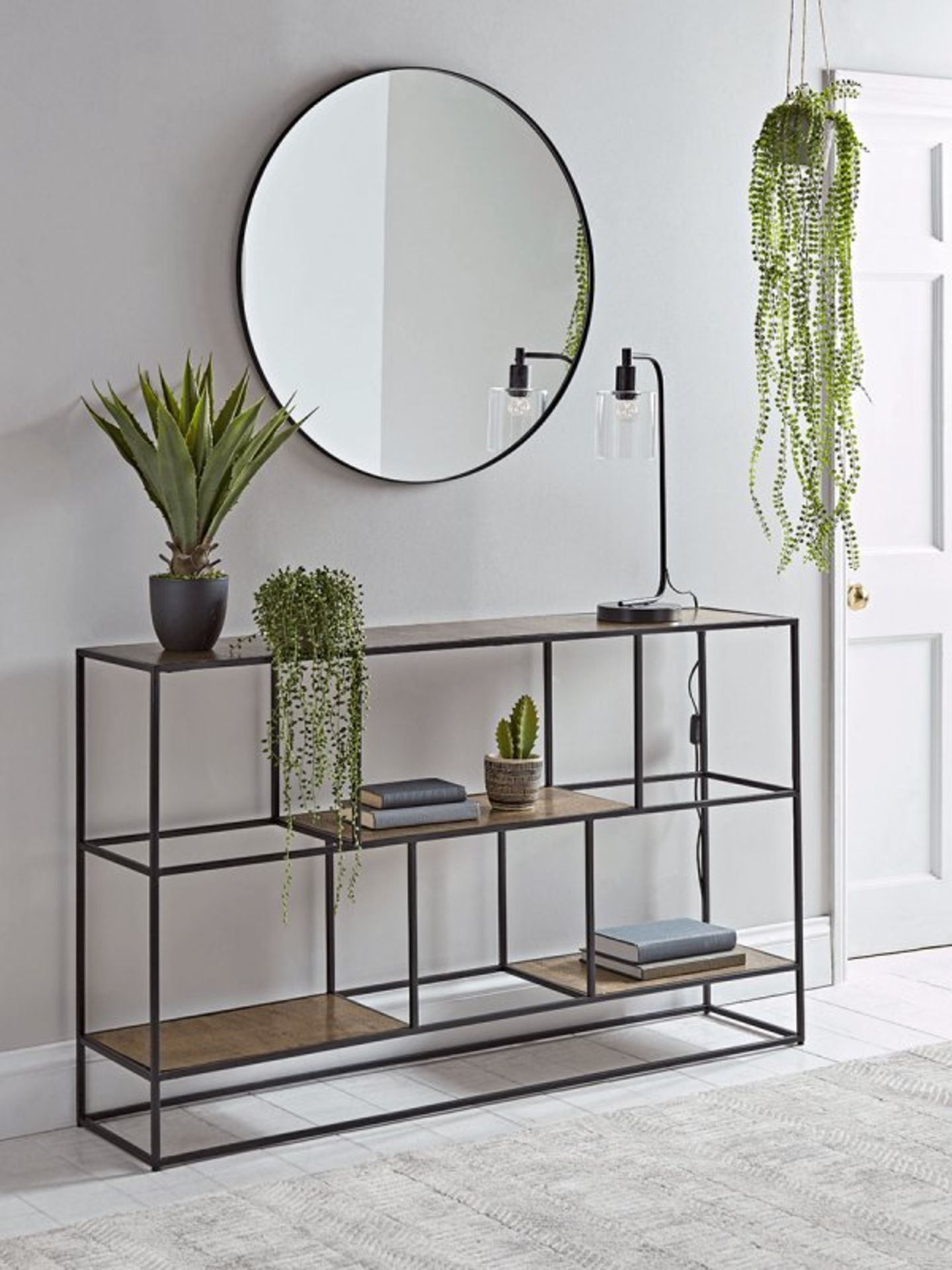 Textured Topped Metal Storage Console - Gold - RRP £695.00