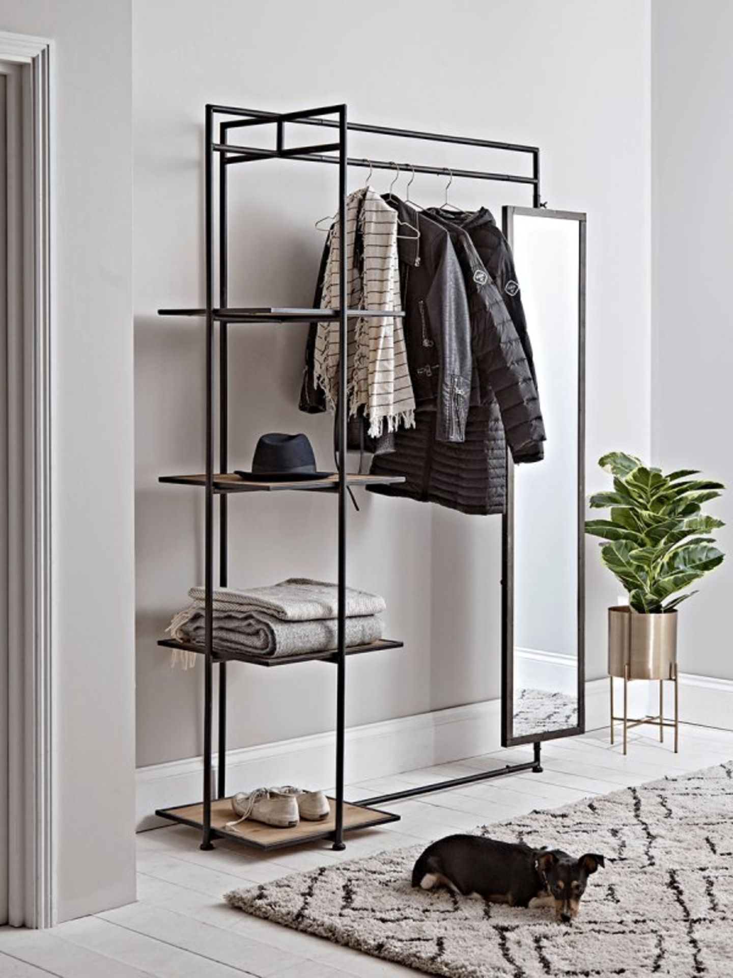 Wood & Metal Clothes Rail - RRP £550.00