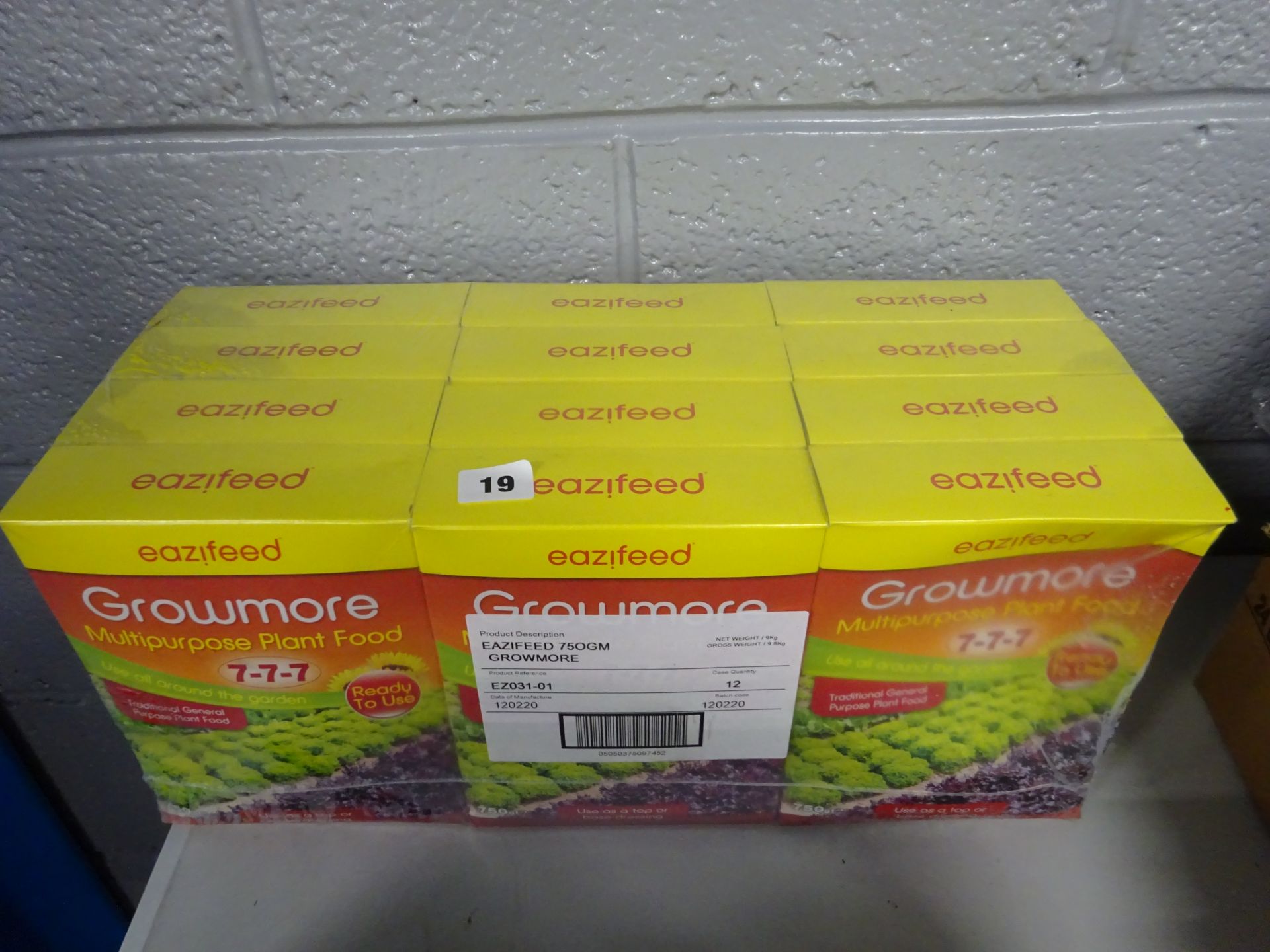 12 BOXES OF GROW MORE MULTI PURPOSE PLANT FOOD