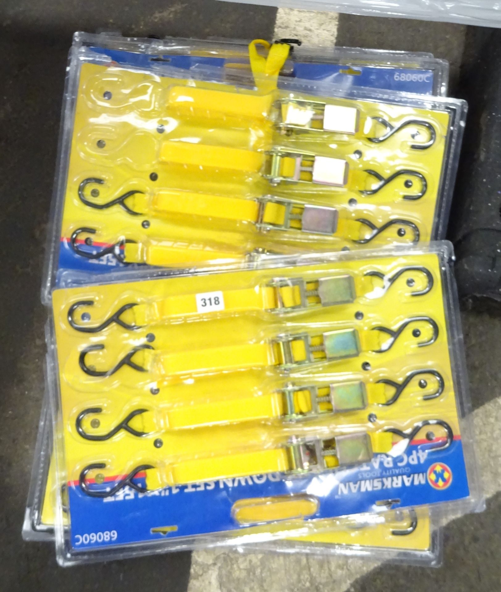 5 PACKS OF RATCHET TIE DOWN SETS