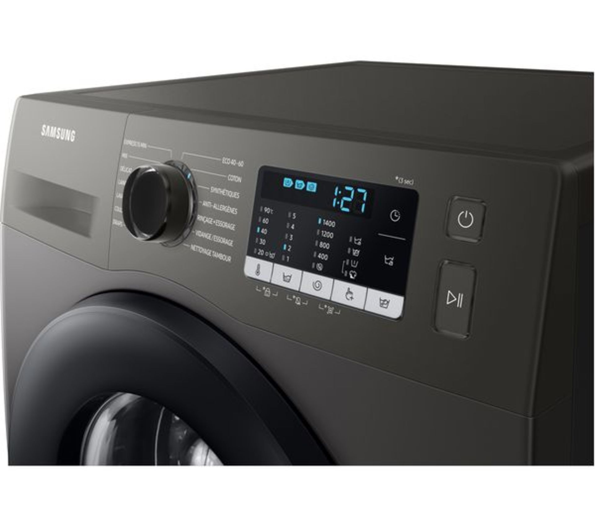 Samsung ecobubble™ WW70TA046EX 7Kg Washing Machine with 1400 rpm - Graphite - ARGOS RRP £369 - Image 3 of 6