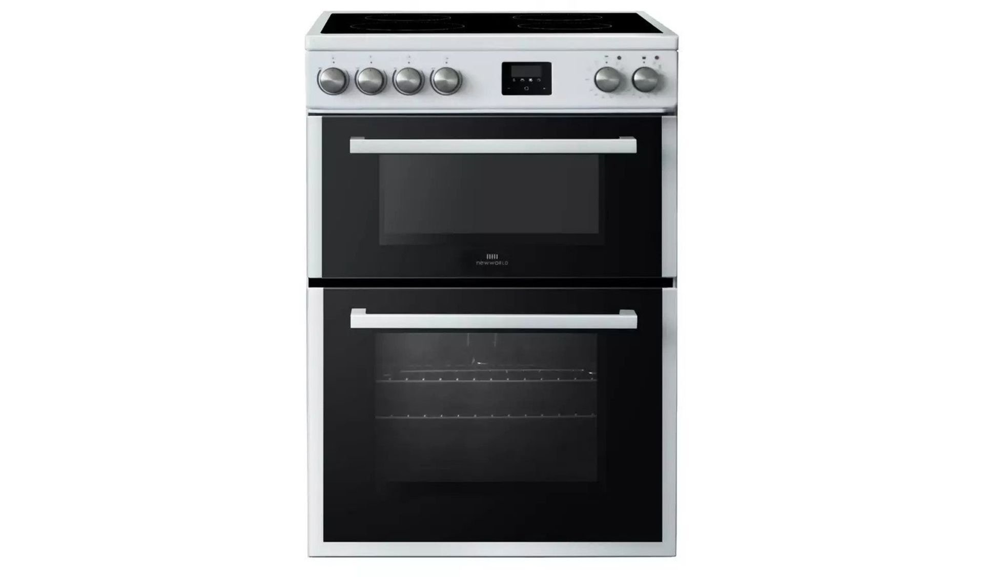 New World NWLS60DEW 60cm Double Oven Electric Cooker - White - ARGOS RRP £349.99 - Image 2 of 5