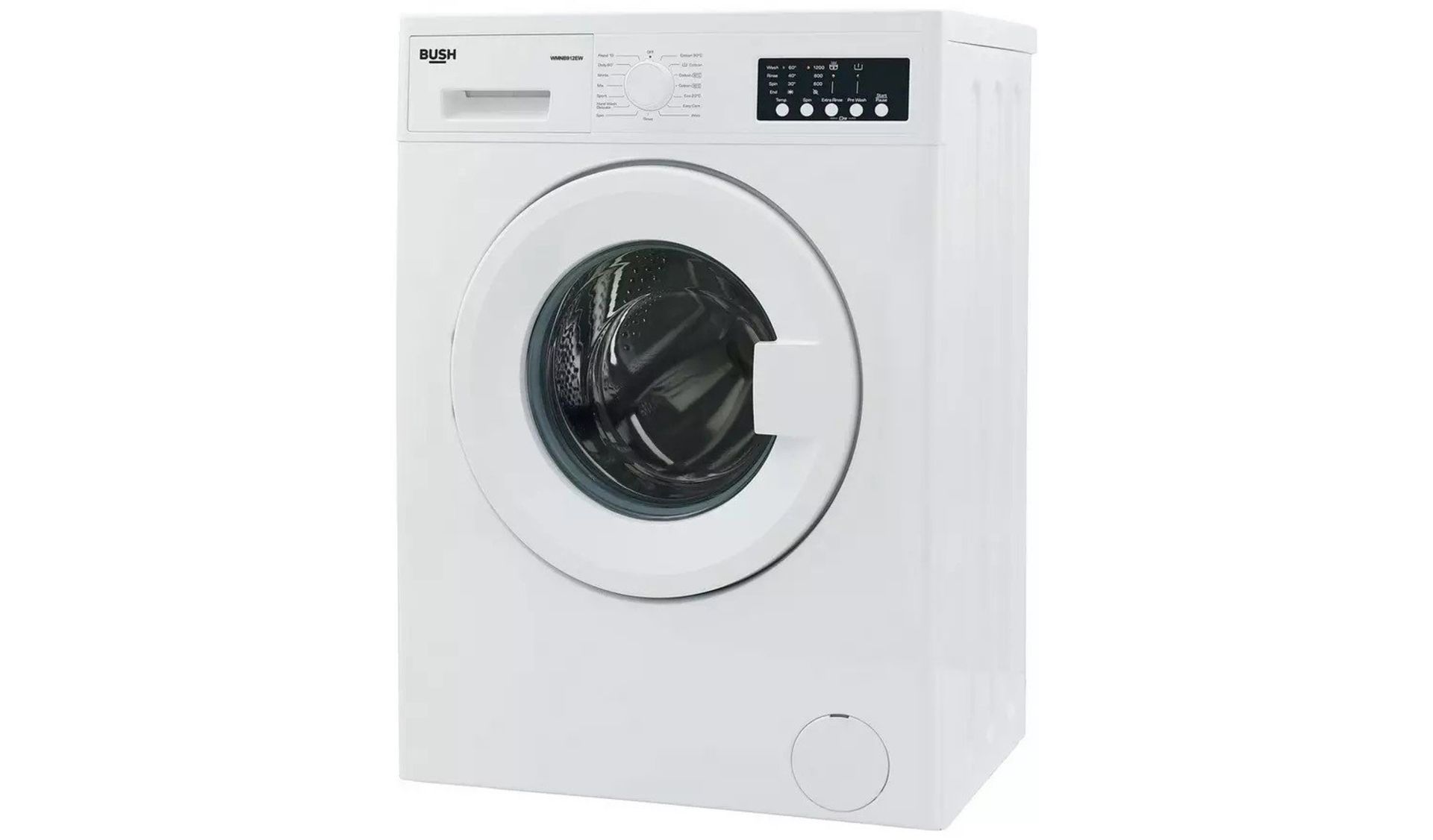 Bush WMNB812EW 8KG 1200 Spin Washing Machine - White - ARGOS RRP £209.99 - Image 2 of 4
