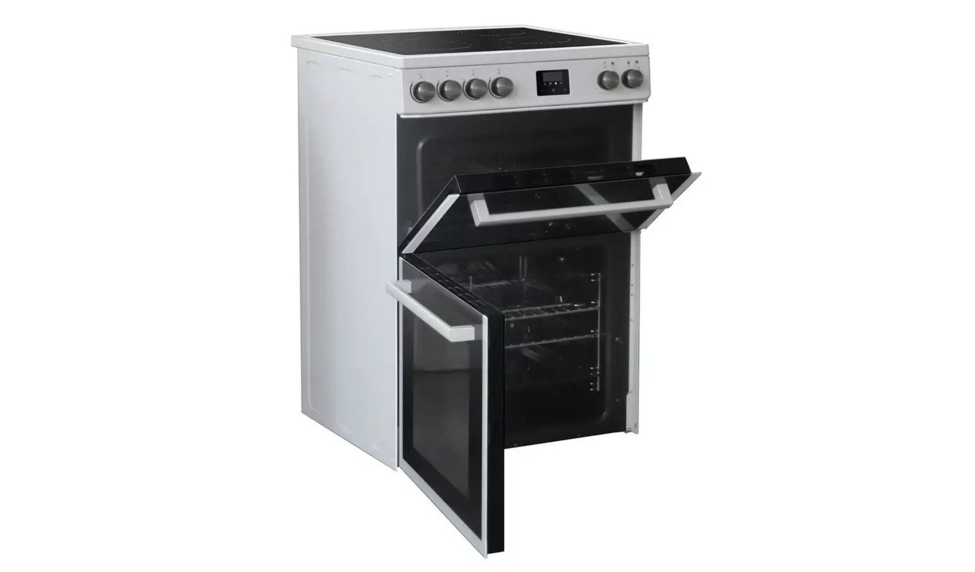 New World NWLS60DEW 60cm Double Oven Electric Cooker - White - ARGOS RRP £349.99 - Image 3 of 5