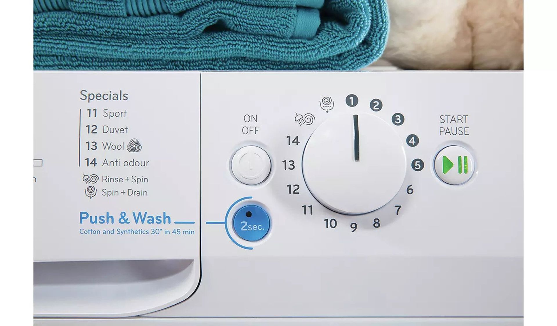 Indesit BWA81484XWUK 8KG 1400 Spin Washing Machine - White - ARGOS RRP £239.99 - Image 3 of 7