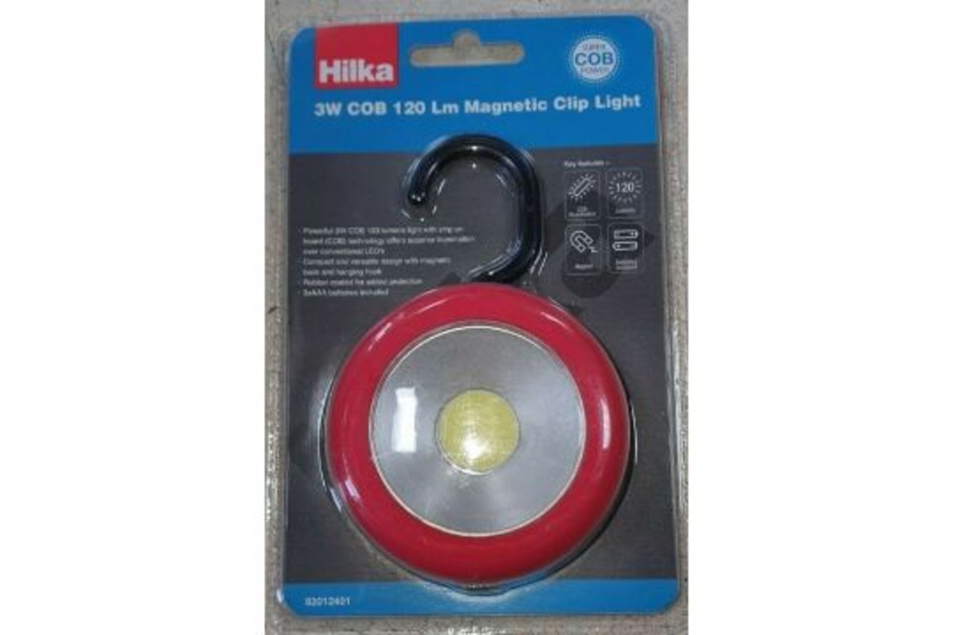 Hilka 3W Cob 120 Lm Magnetic Clip Light
