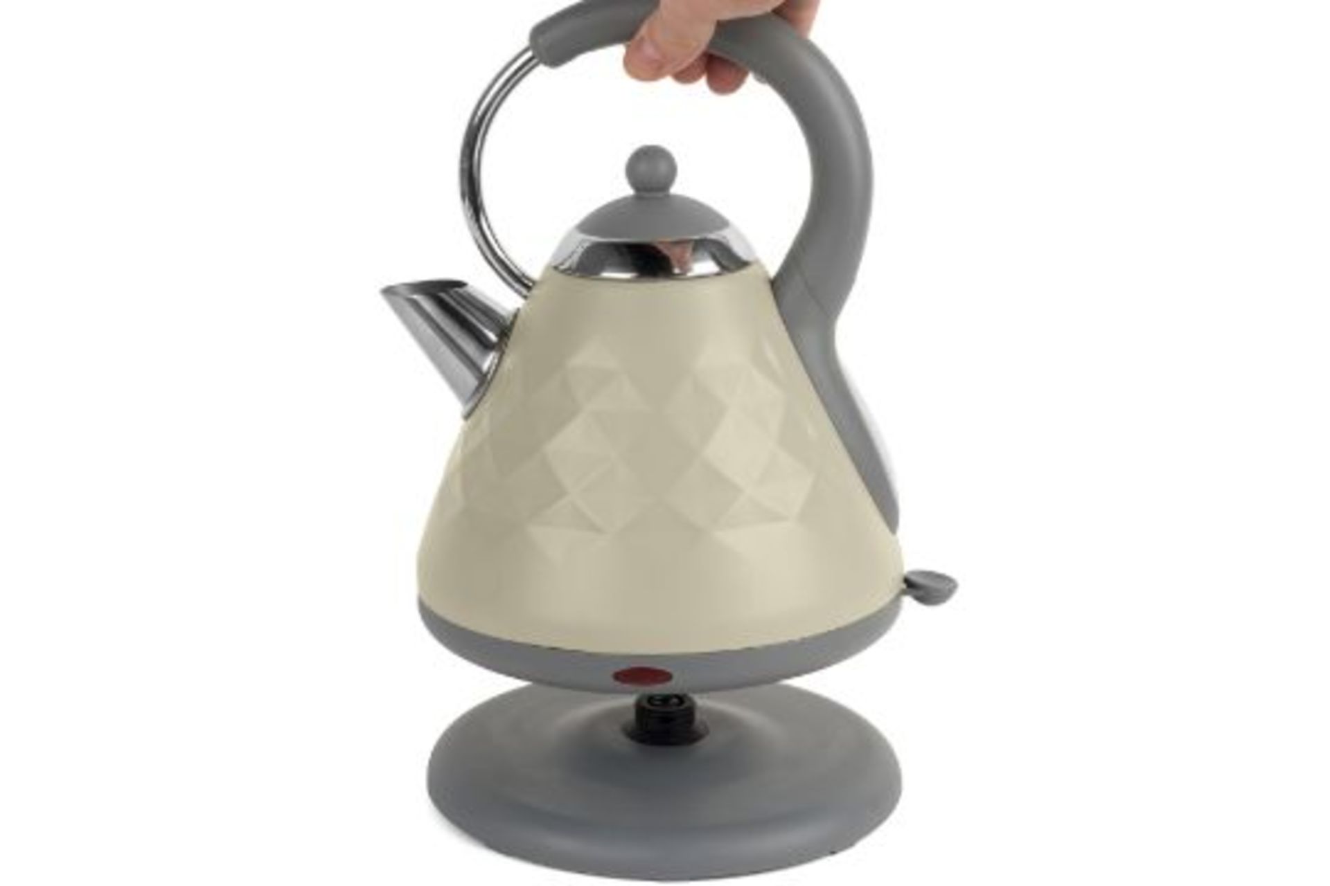 New Salter Cream Pyramid 1.8L Rapid Boil Kettle - Image 2 of 2