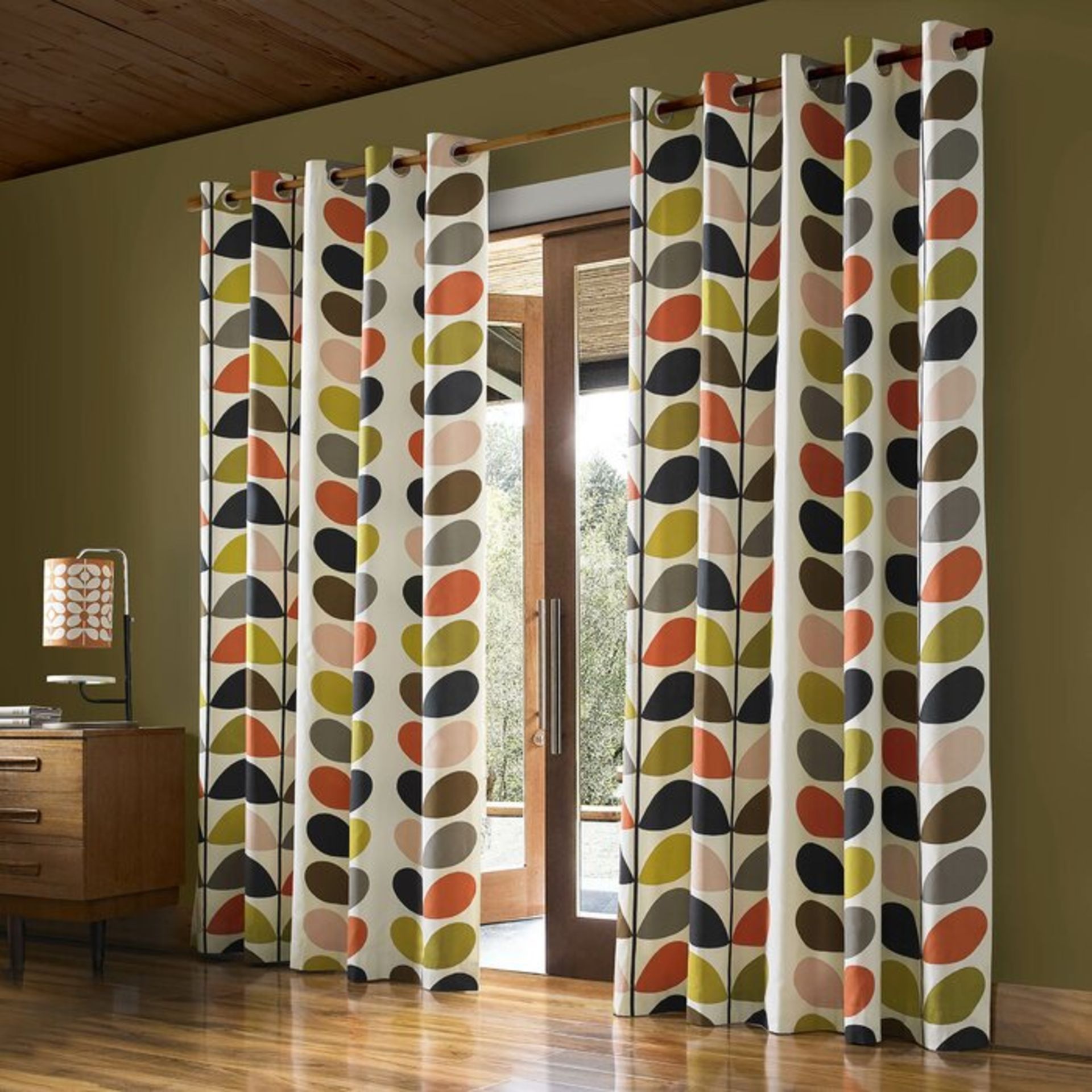 Multi Stem Eyelet Room Darkening Curtains - RRP £64.00