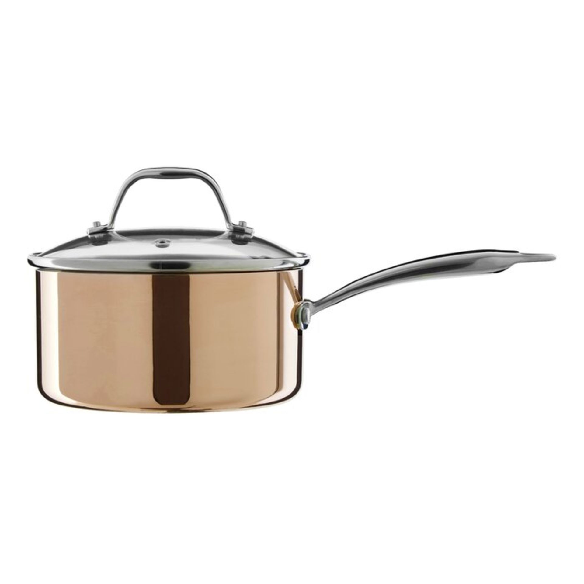 Copper Saucepan with Lid - RRP £54.99