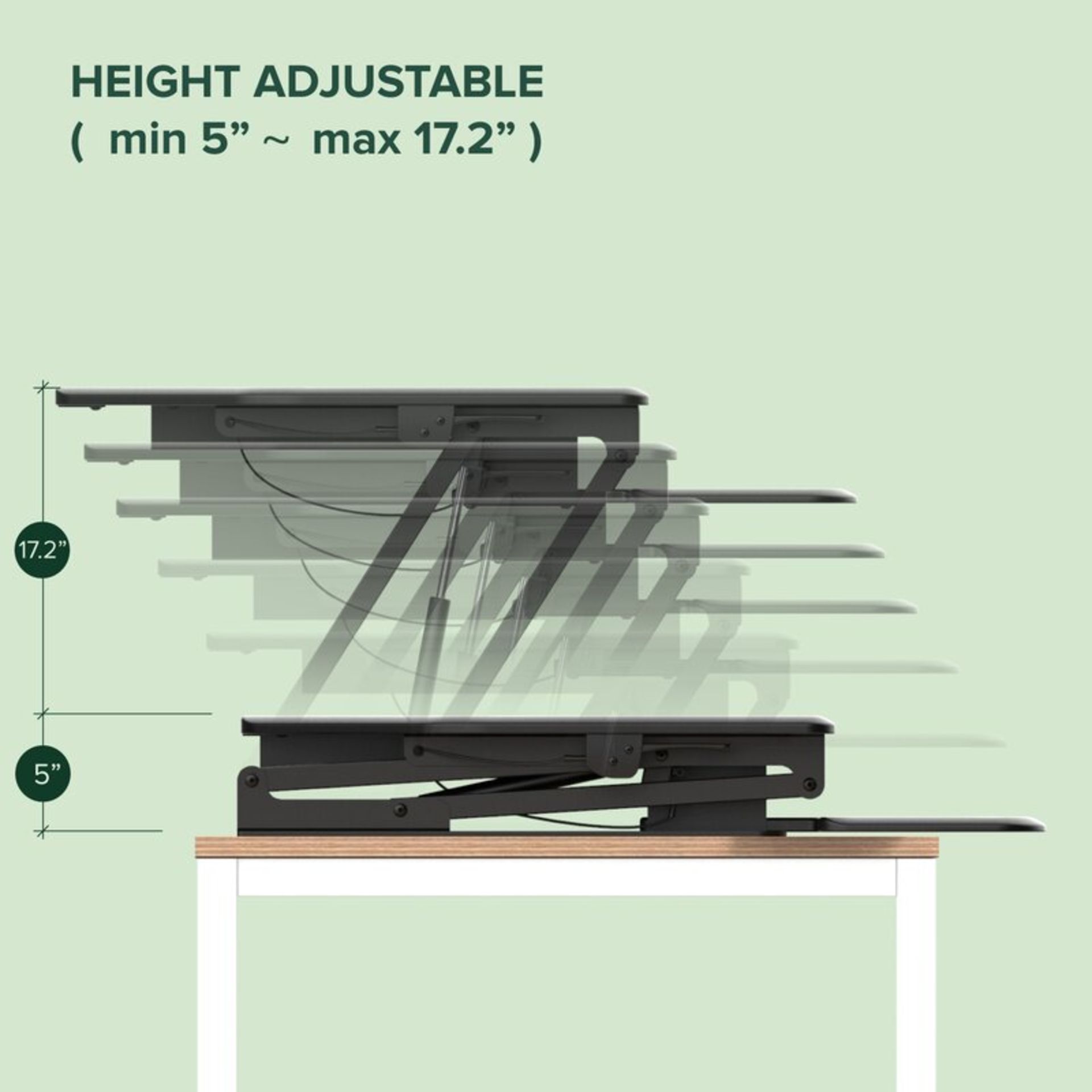 Bellavia Corner Height Adjustable Standing Desk - RRP £217.99 - Image 3 of 4
