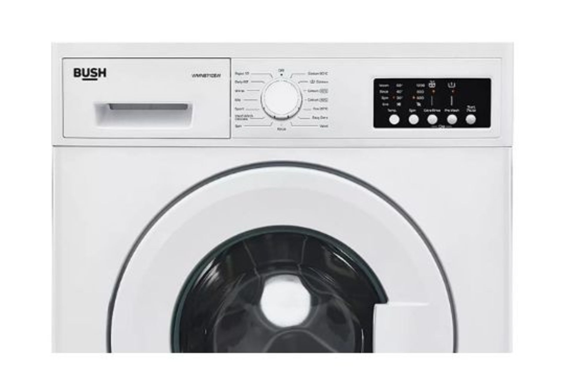 BUSH WMNB712EW 7KG 1200 Spin Washing Machine - White - ARGOS RRP £189.99 - Image 3 of 8