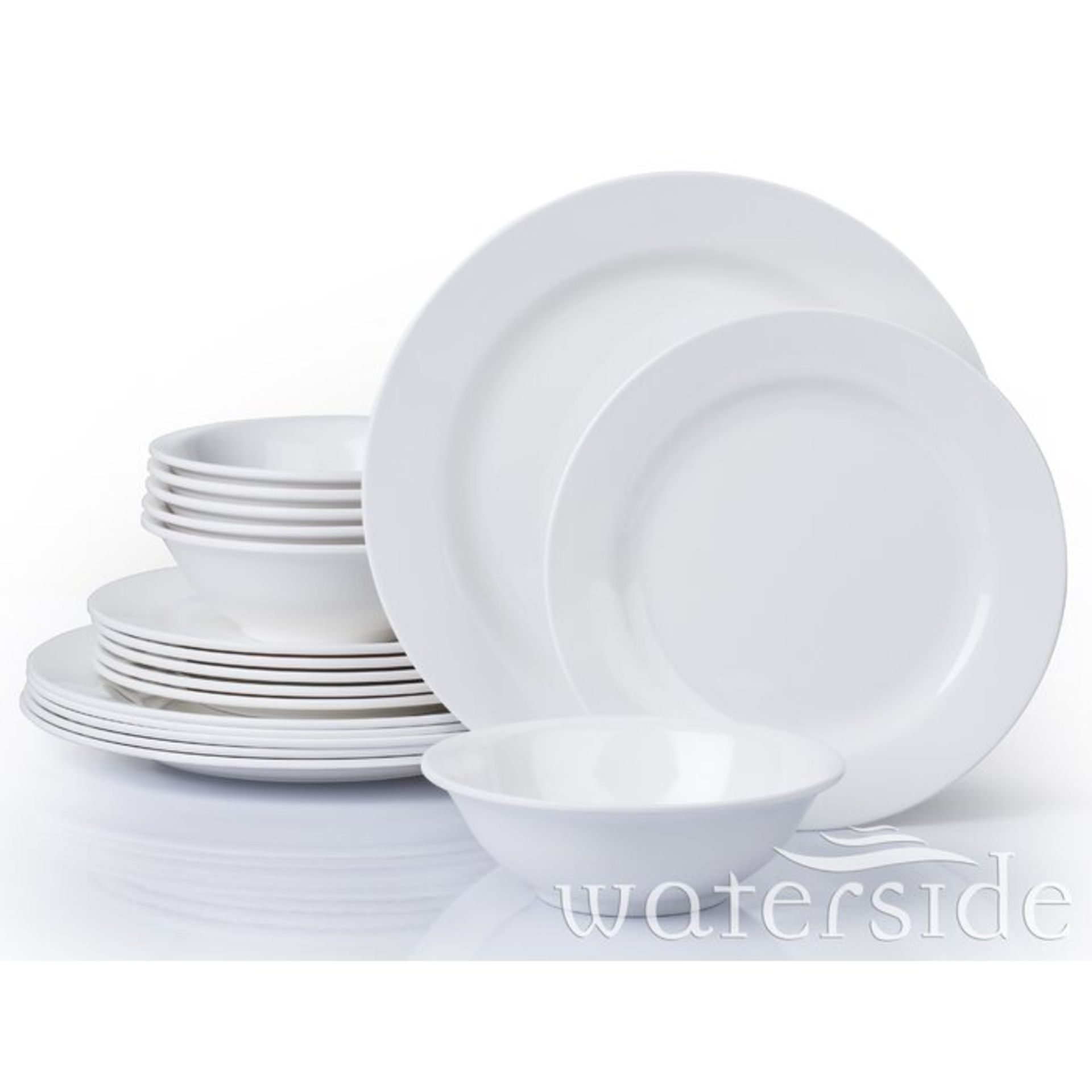 Duane 18 Piece Melamine Dinnerware Set, Service for 6 - RRP £28.99 - Image 3 of 3