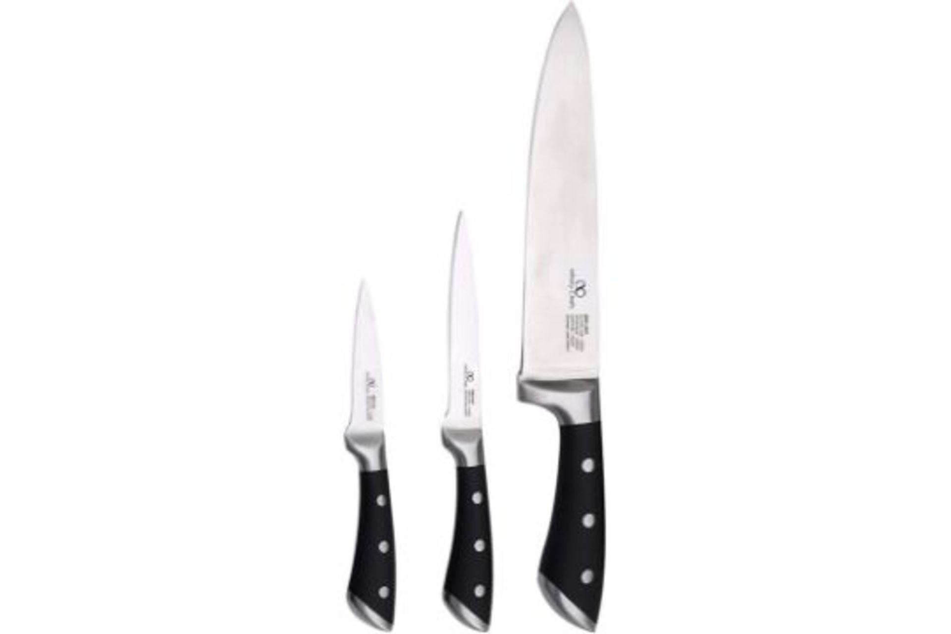Brand New Bergner Infinity Chefs Vita 3-Piece Knife Set - RRP £22.