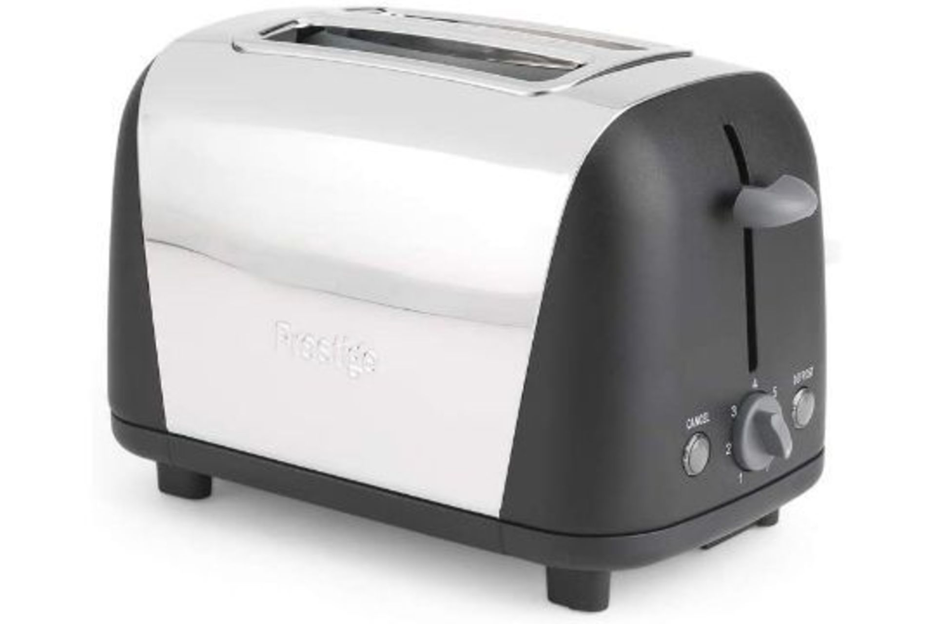 Brand New Prestige 53568 Create 2-Slice Toaster, Stainless Steel/Black, Aluminum - Image 2 of 2