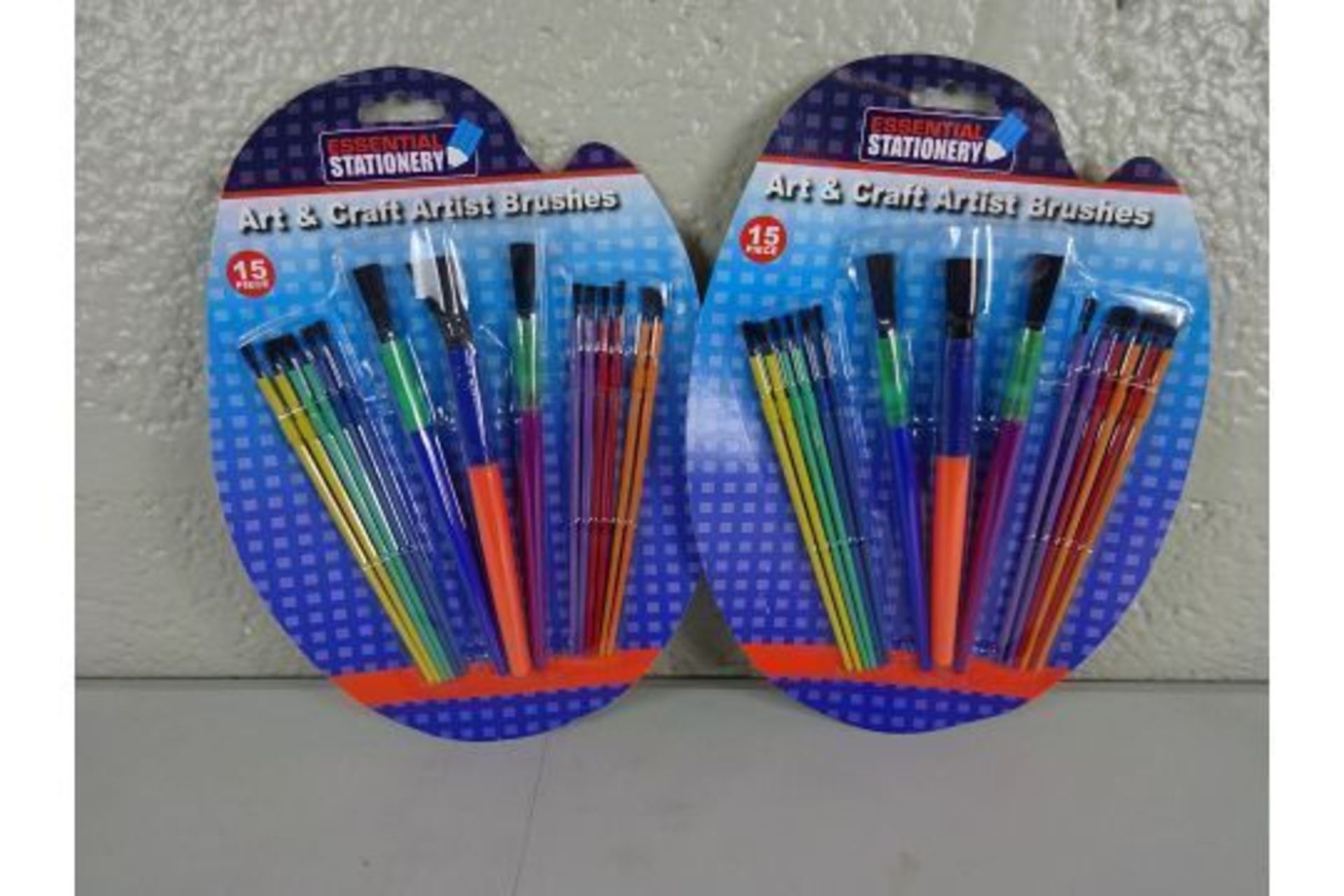 X2 PACKS OF 15 PIECE ART & CRAFT BRUSHES