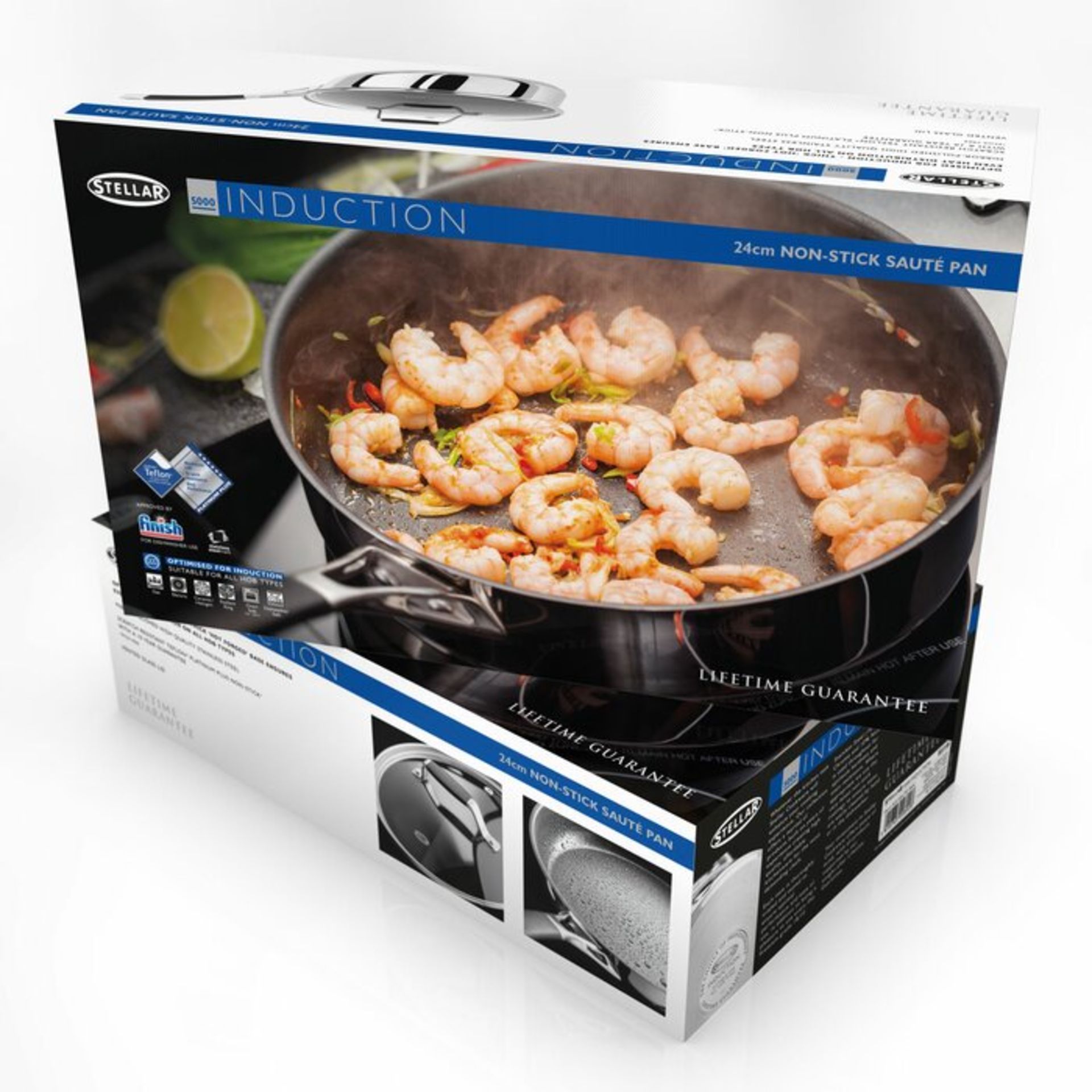 Induction Non-Stick Saute Pan with Lid - RRP £55.04 - Image 2 of 2