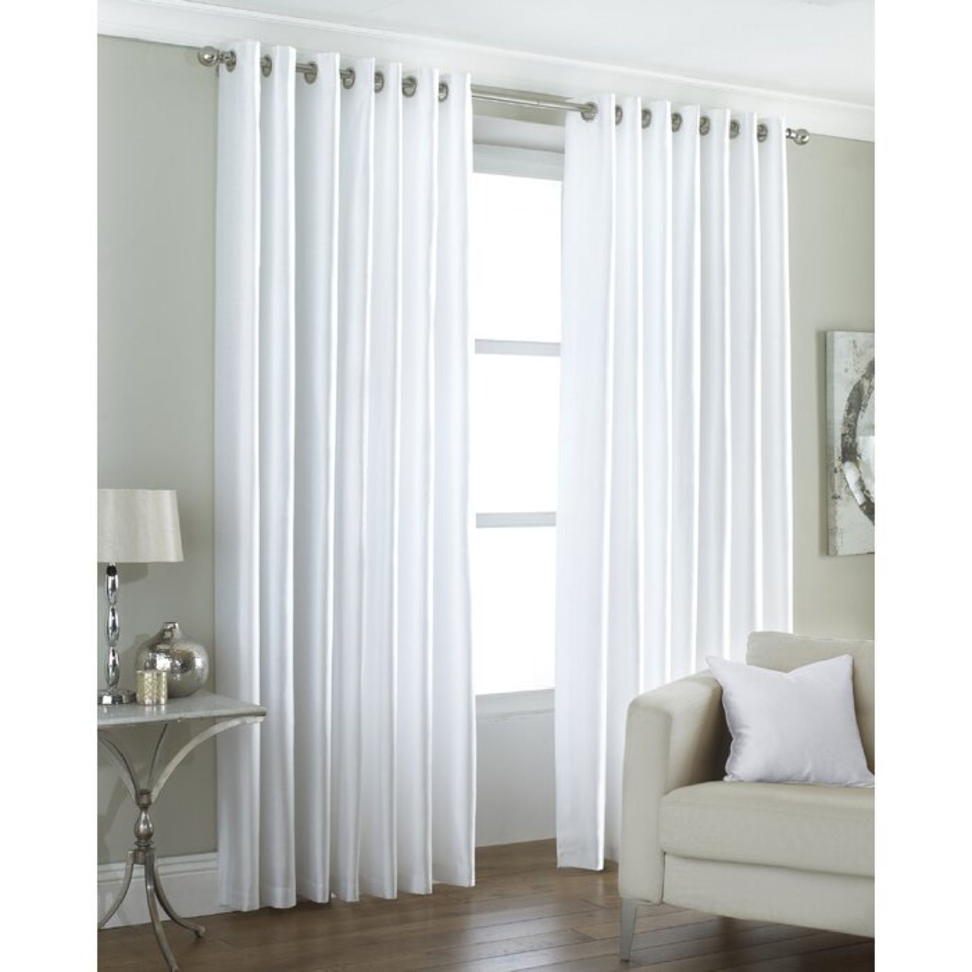 Hornellsville Faux Silk Semi Sheer Curtains - RRP £36.81