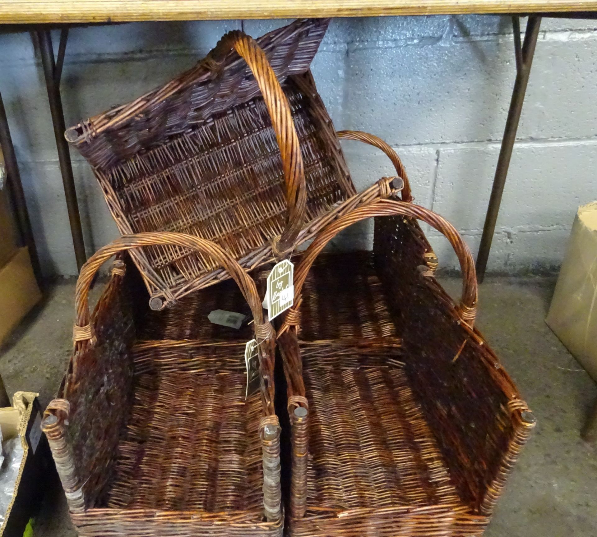 X5 WICKER LOG BASKETS