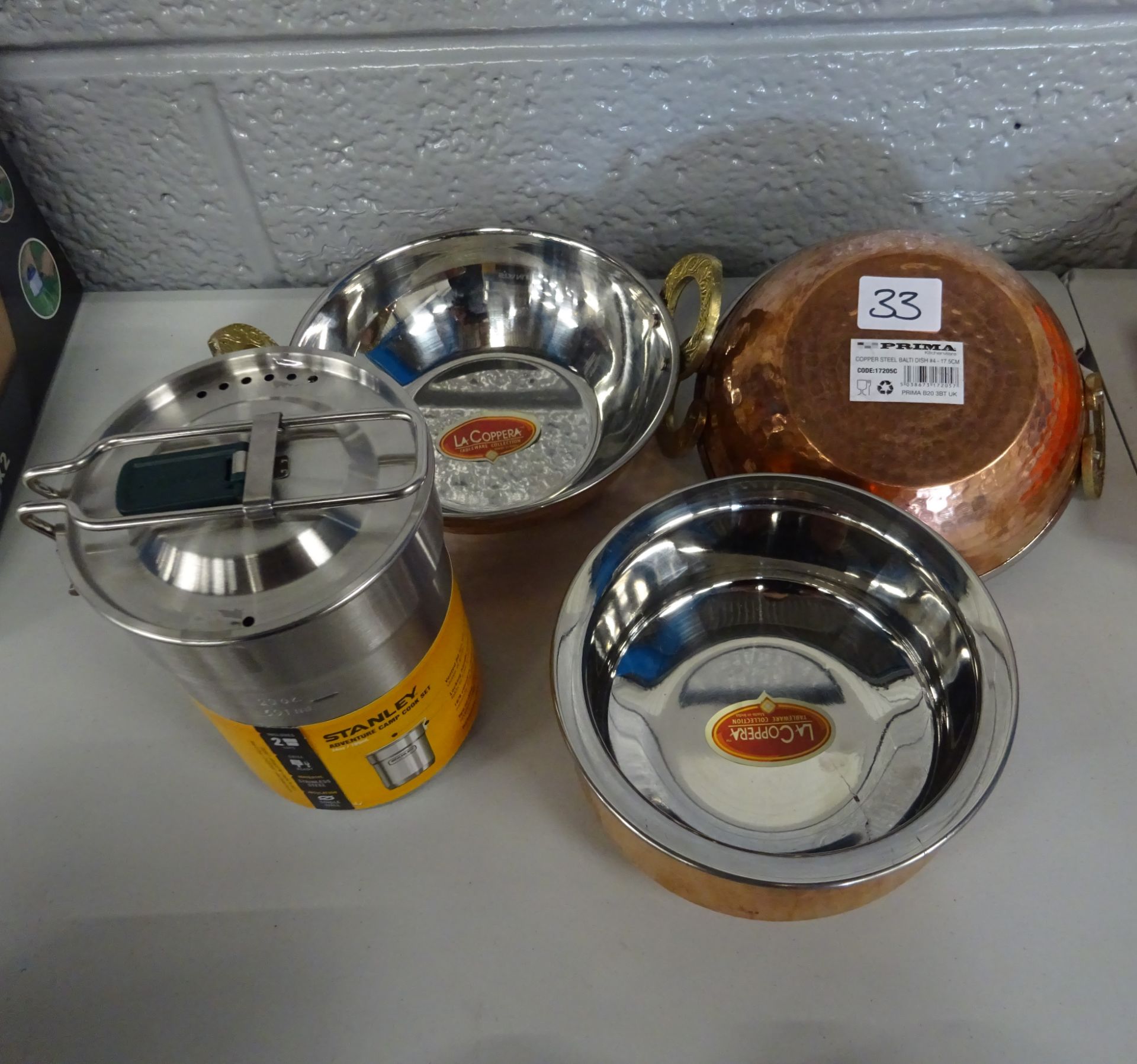 STANLEY ADVENTURE CAMP COOK SET & X3 BALTI DISHES