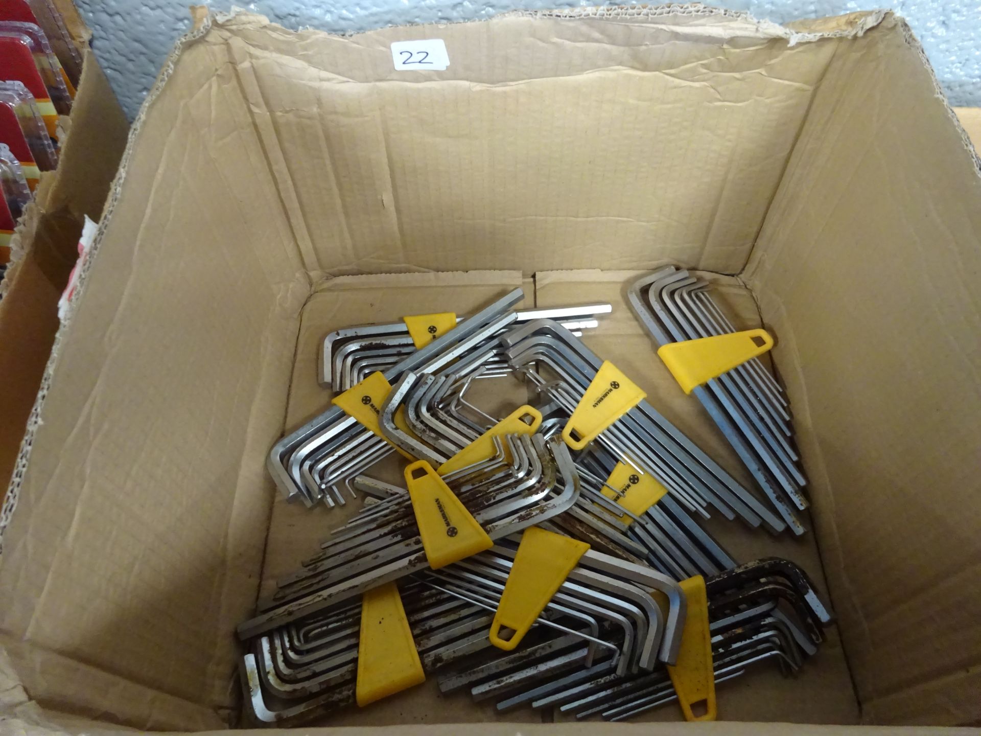 BOX OF 10 SETS OF ALLEN KEYS