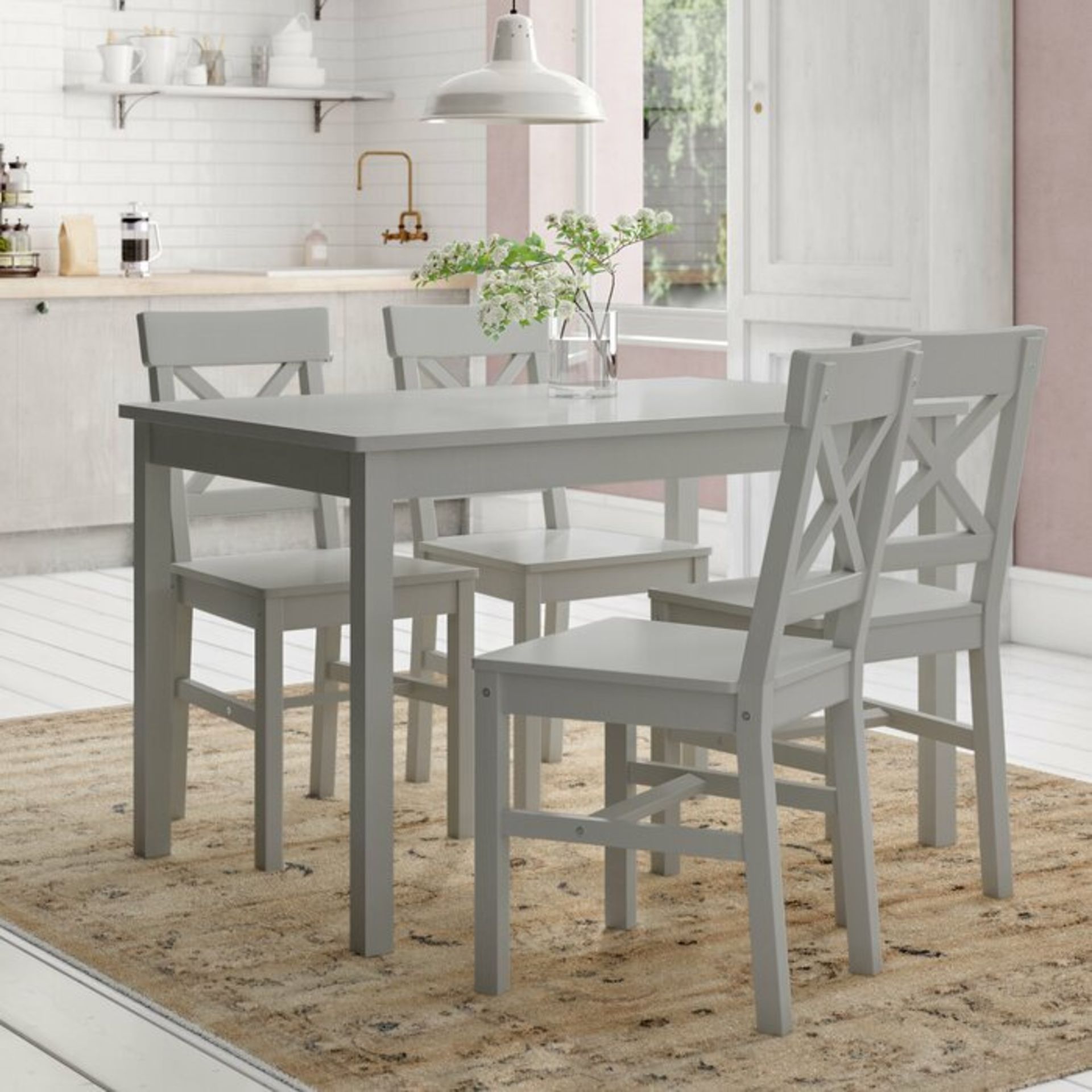 Lars Dining Set with 4 Chairs - RRP £309.99