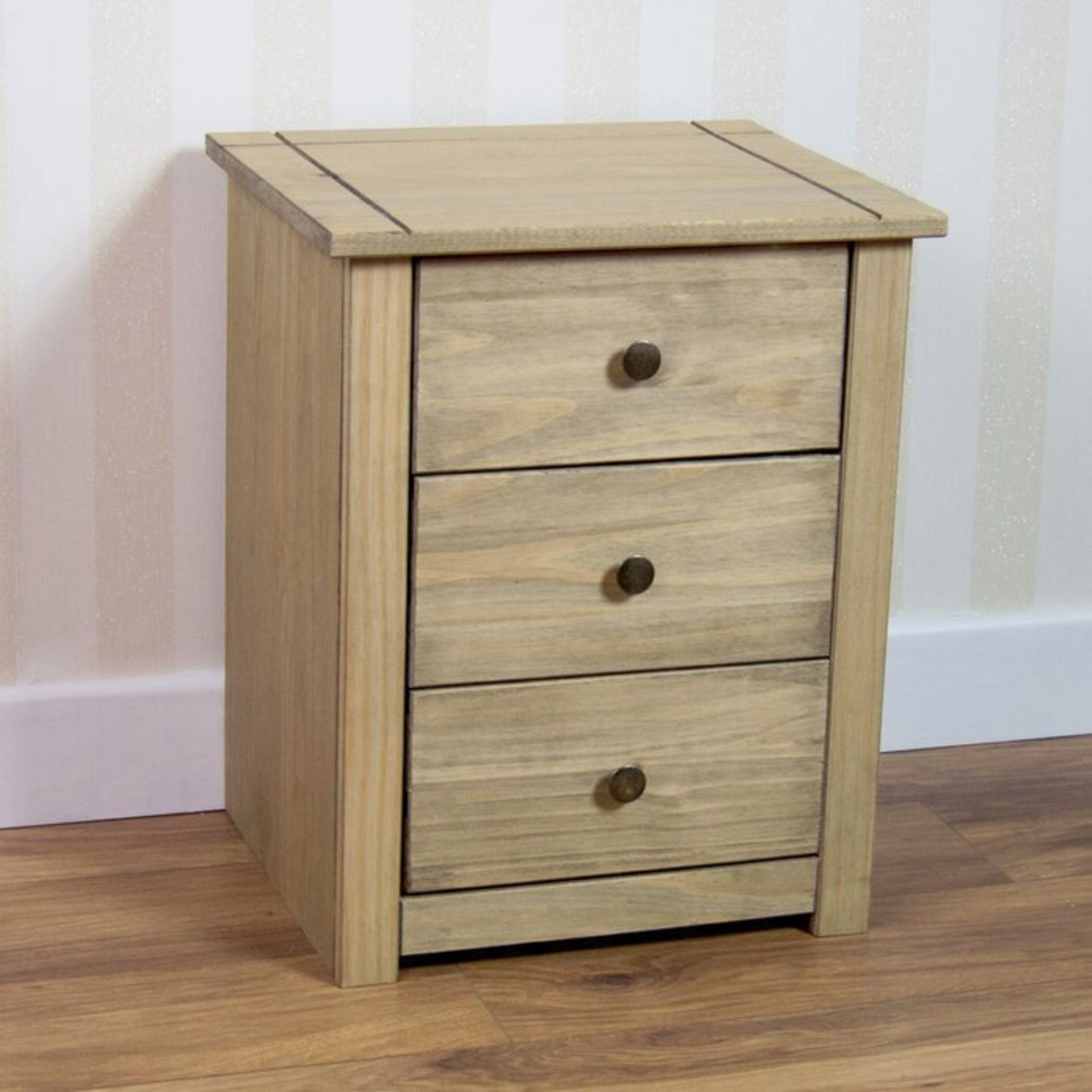 Weiss 3 Drawer Bedside Table - RRP £73.99 - Image 2 of 2