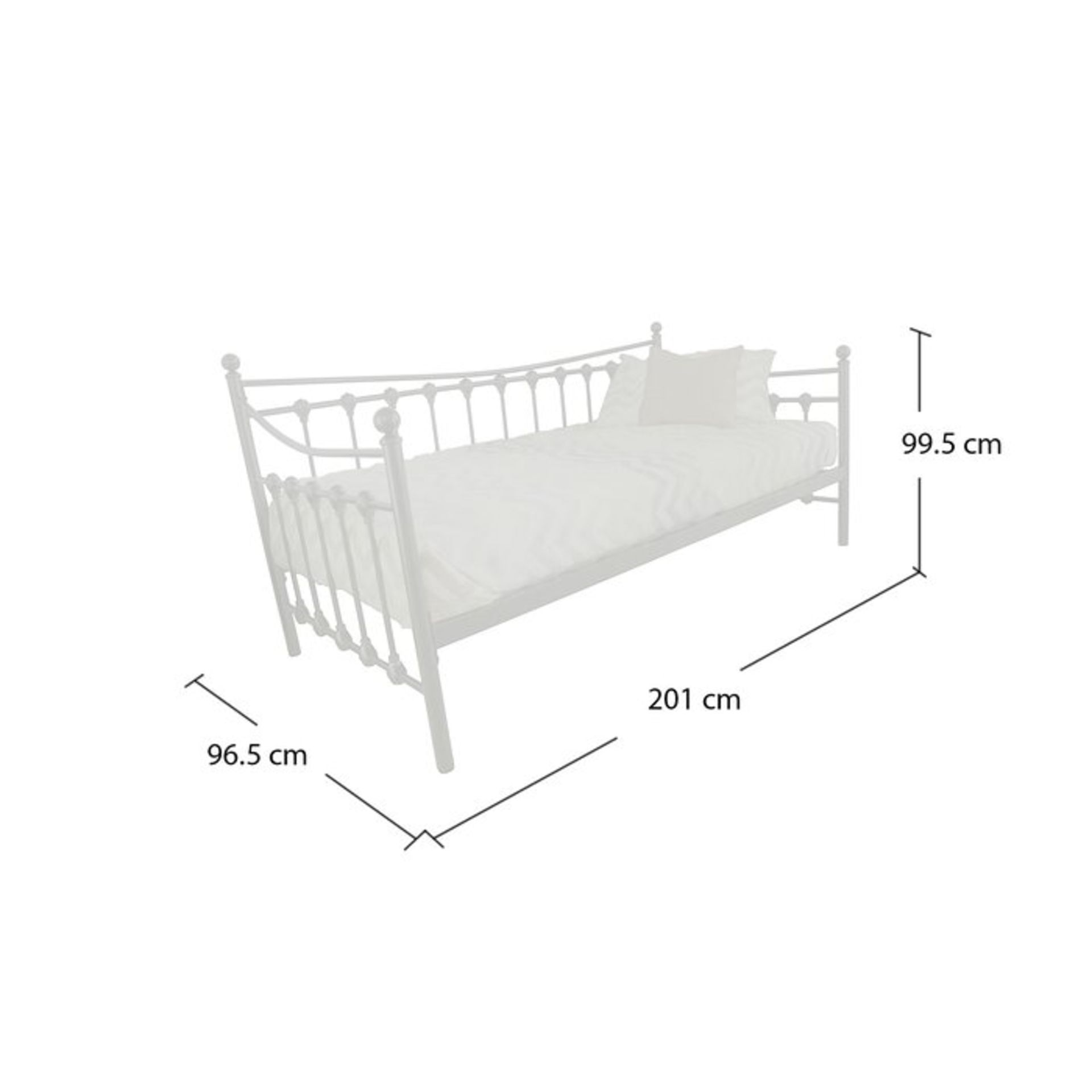 Bryland Bore Daybed Frame - RRP £165.00 - Image 3 of 3