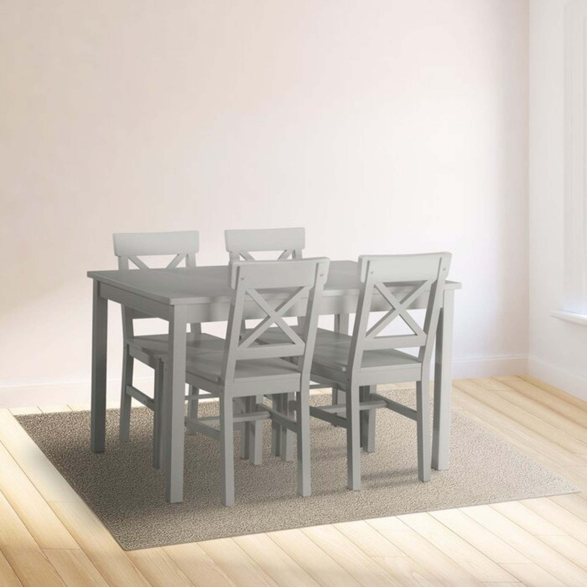 Lars Dining Set with 4 Chairs - RRP £309.99 - Image 2 of 3