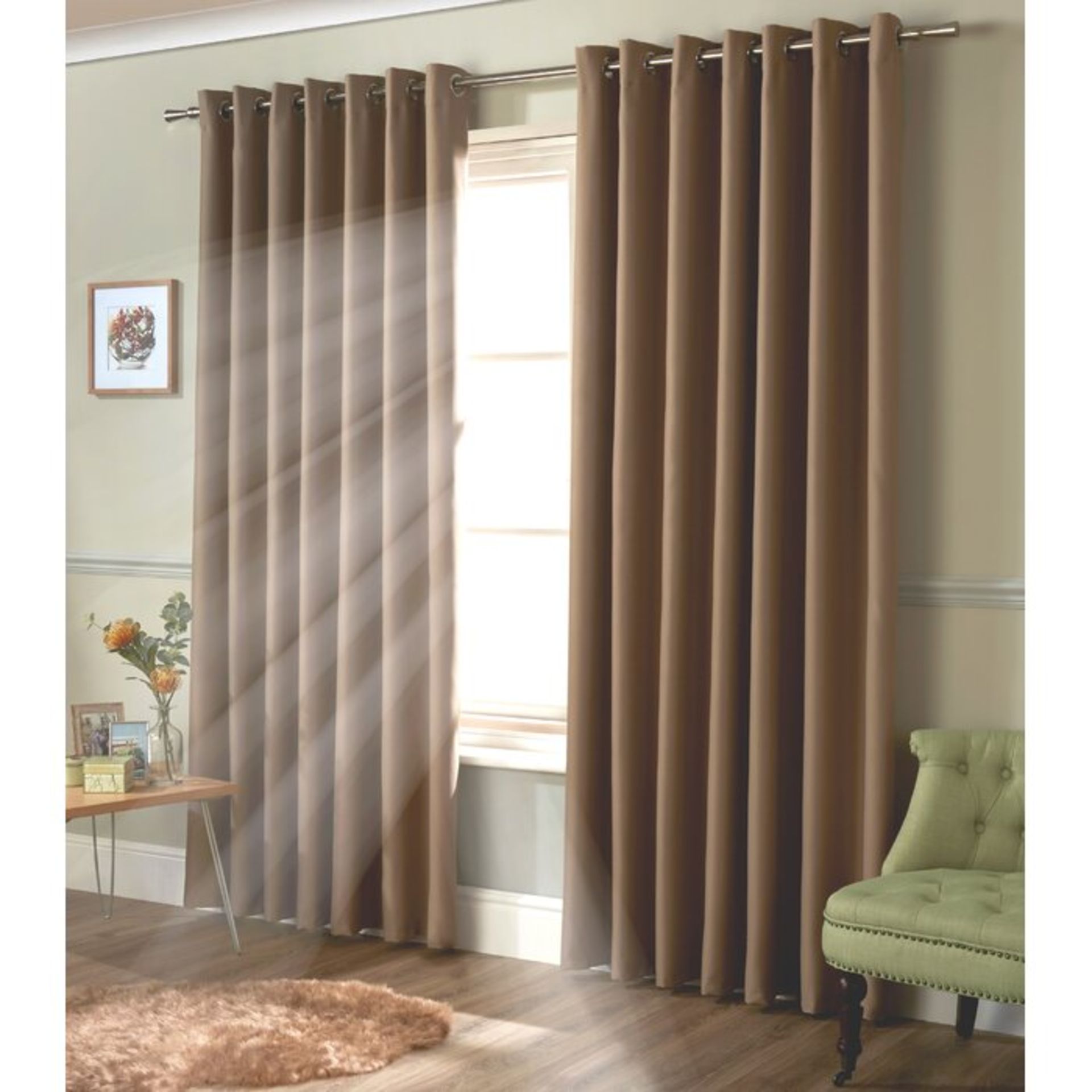 Strome Eyelet Room Darkening Thermal Curtains - RRP £53.99