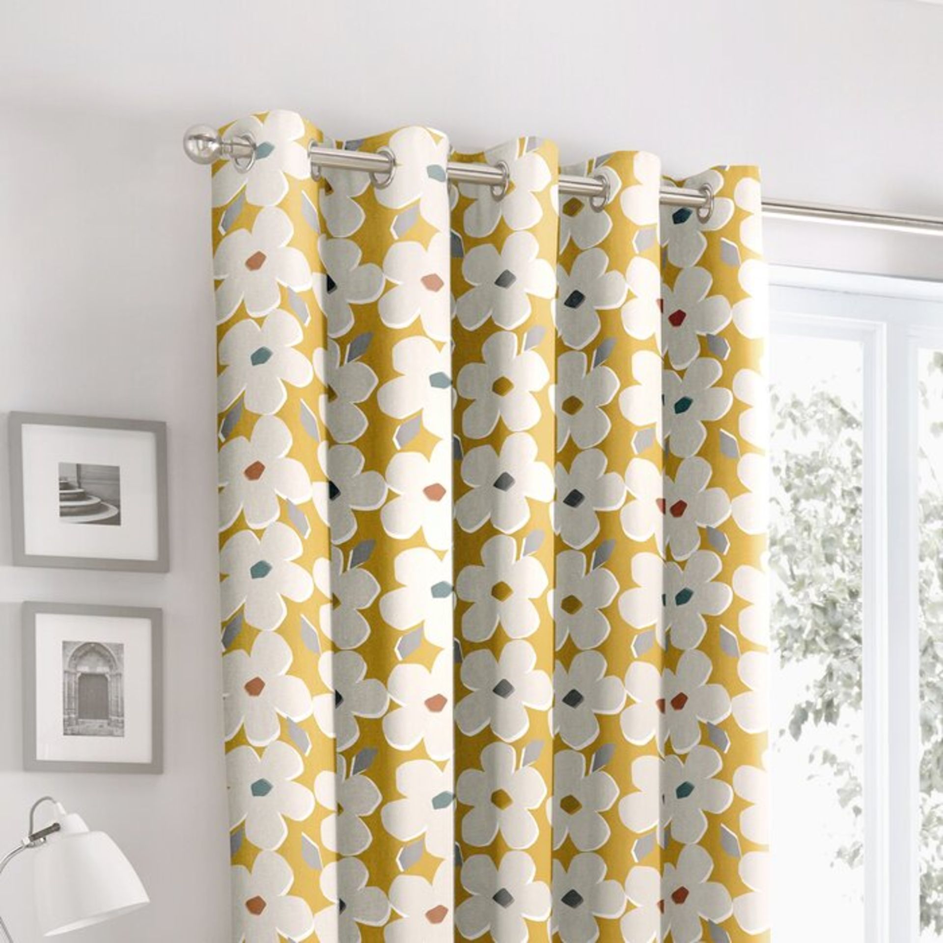 Charlaine Eyelet Room Darkening Curtains - RRP £37.50 - Image 2 of 2